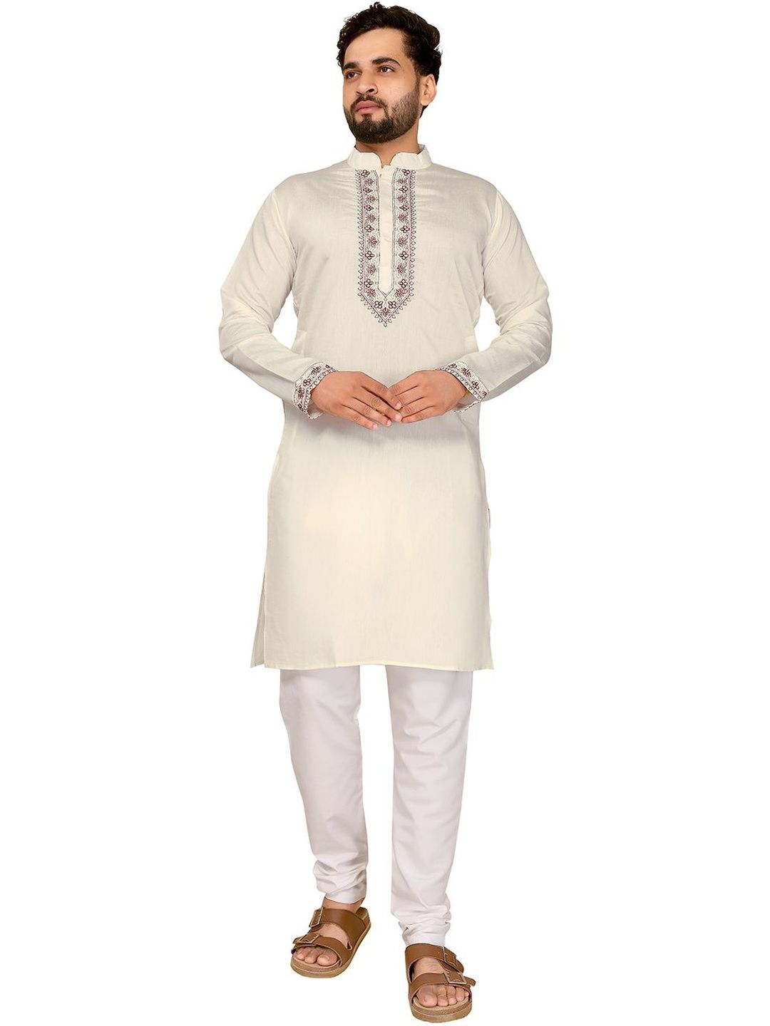 Moda Rapido Men Embroidered Kurta-image-12