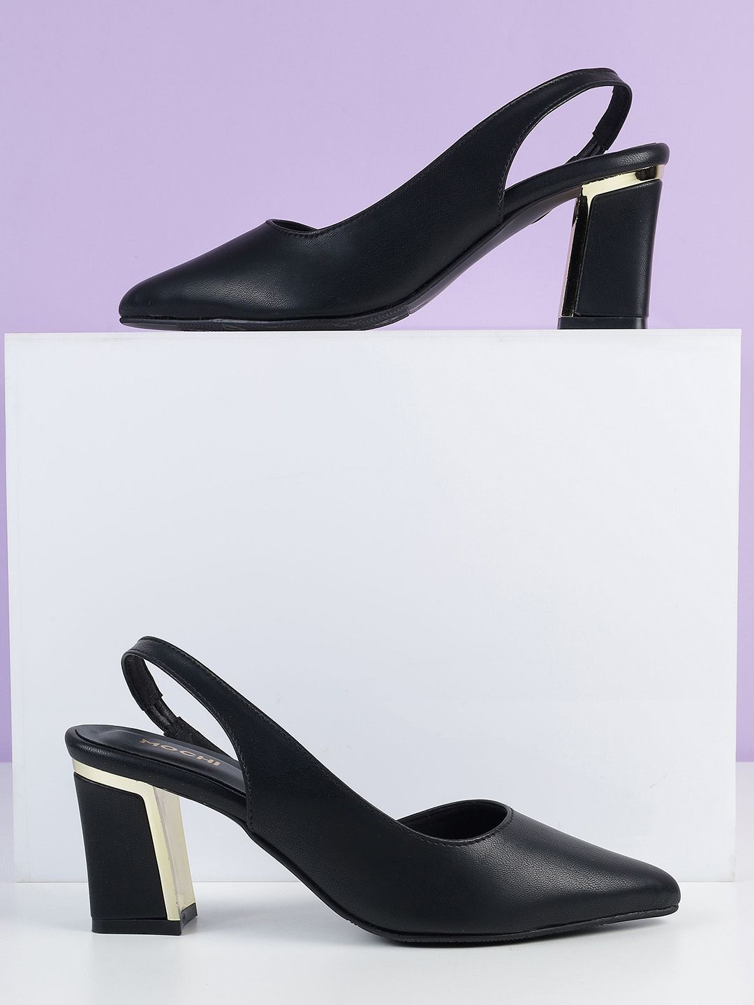Mochi Block Heel Pumps-image-1