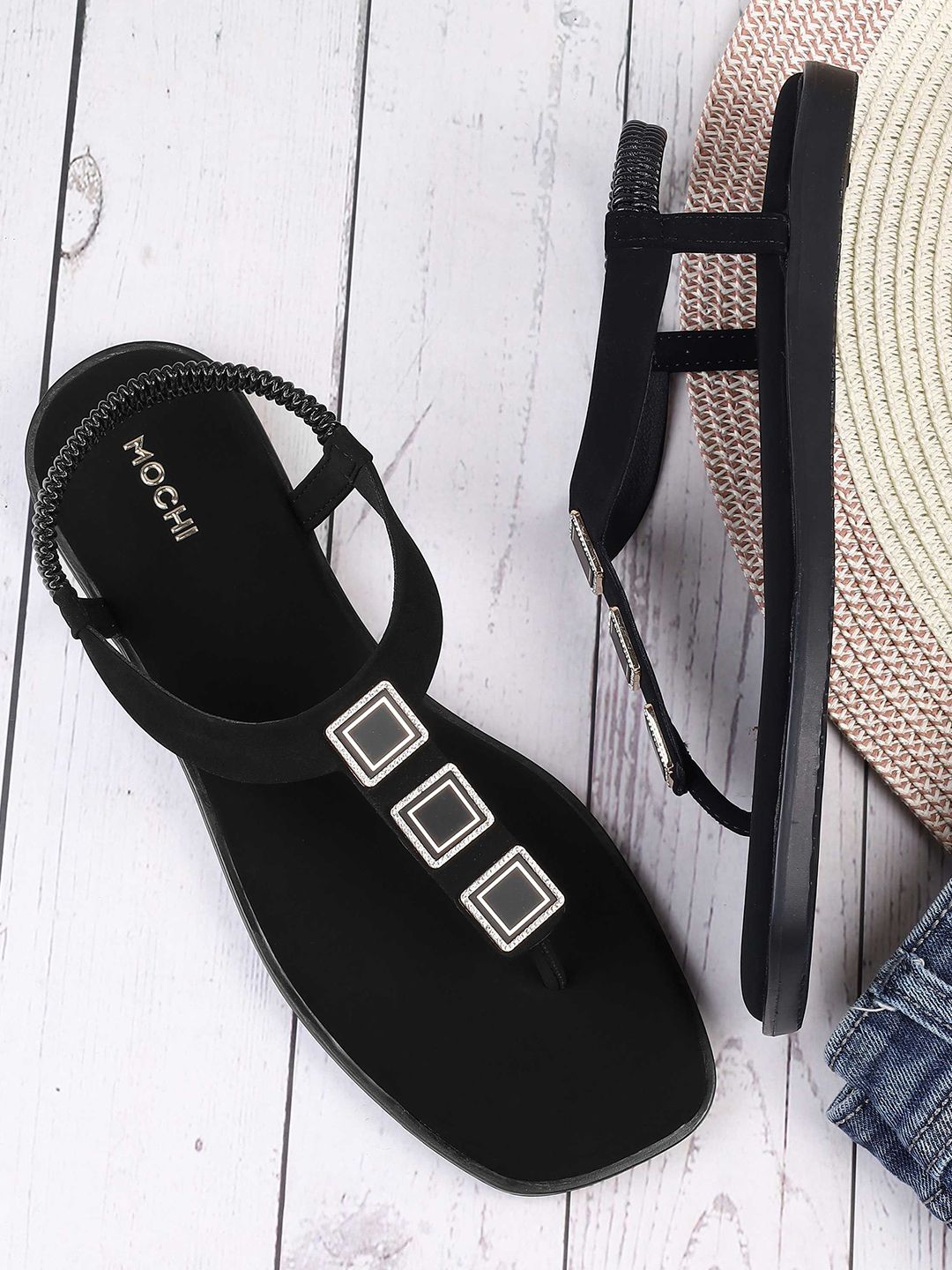 Mochi Women Open Toe Flats-picture-20