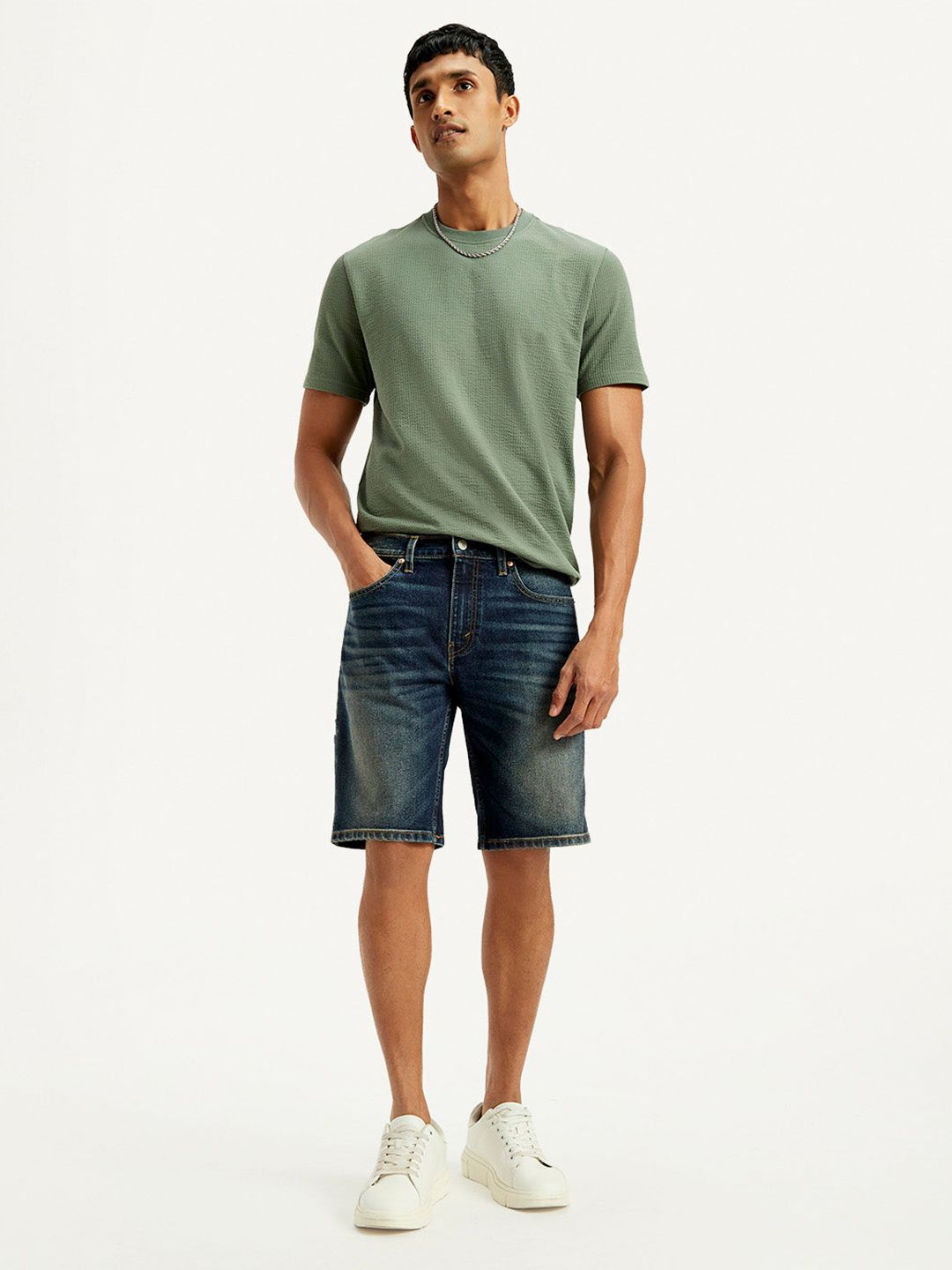Levis Men Regular Fit Denim Shorts