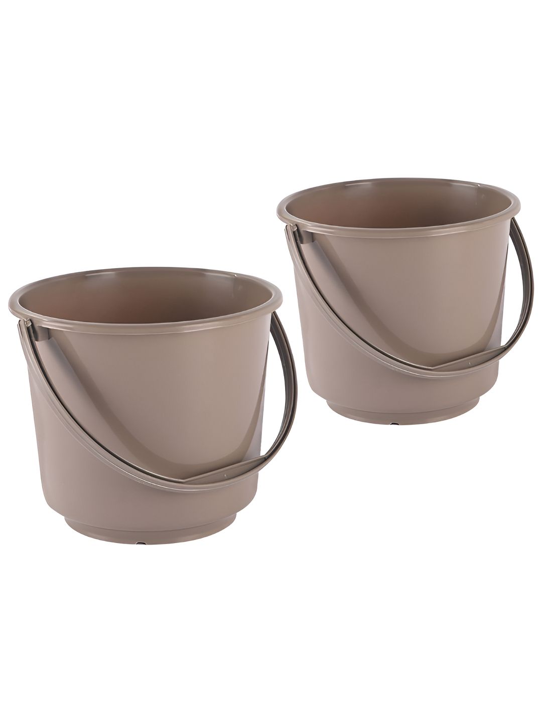 Aura Brown 2 piece Solid Plastic Bath Accessories Set-image-13