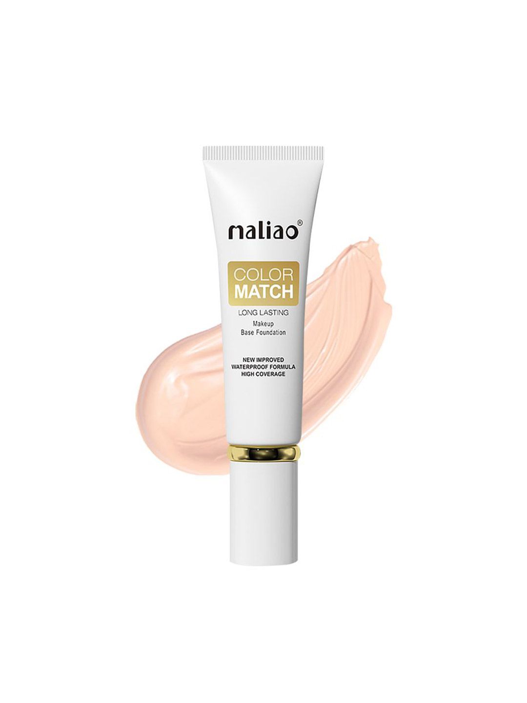 Maliao Color Match Long Lasting Base Foundation - 50 ml White Ivory 01-image-2