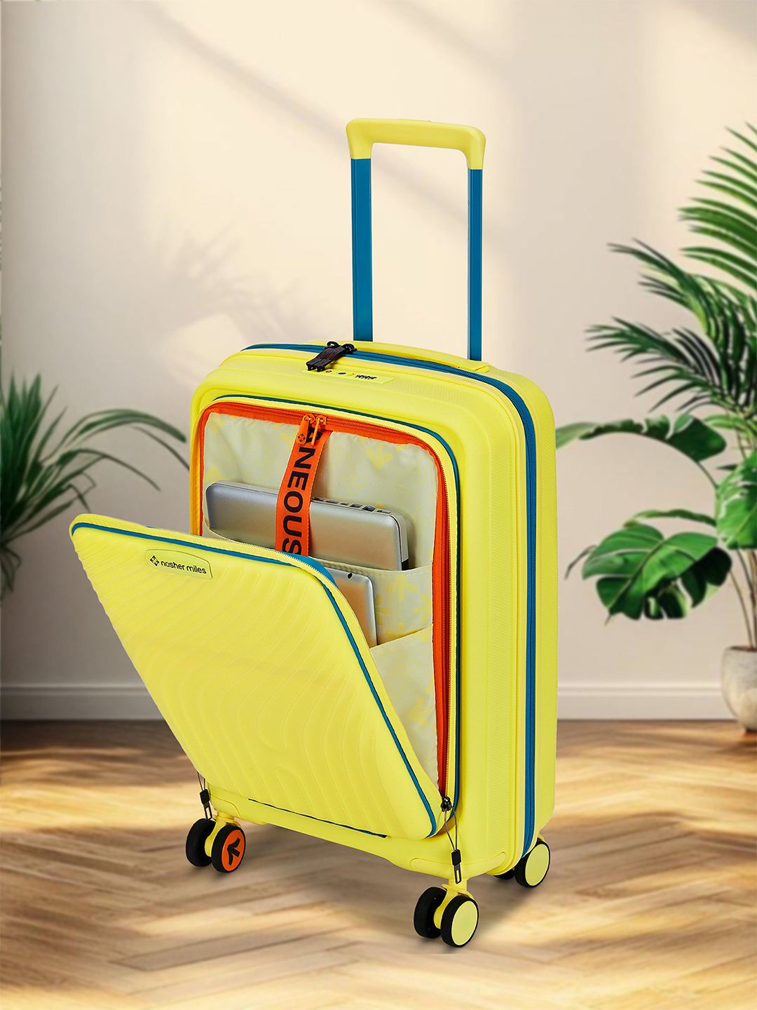 Nasher Miles Capri Hard-Sided Polypropylene Cabin Trolley Bag-image-40