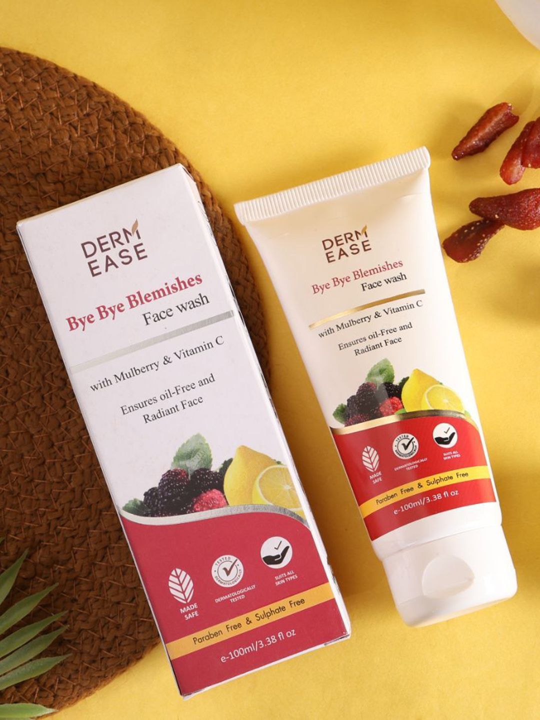 DERMEASE Bye Bye Blemishes Face Wash With Vitamin C - 100 ml-picture-3