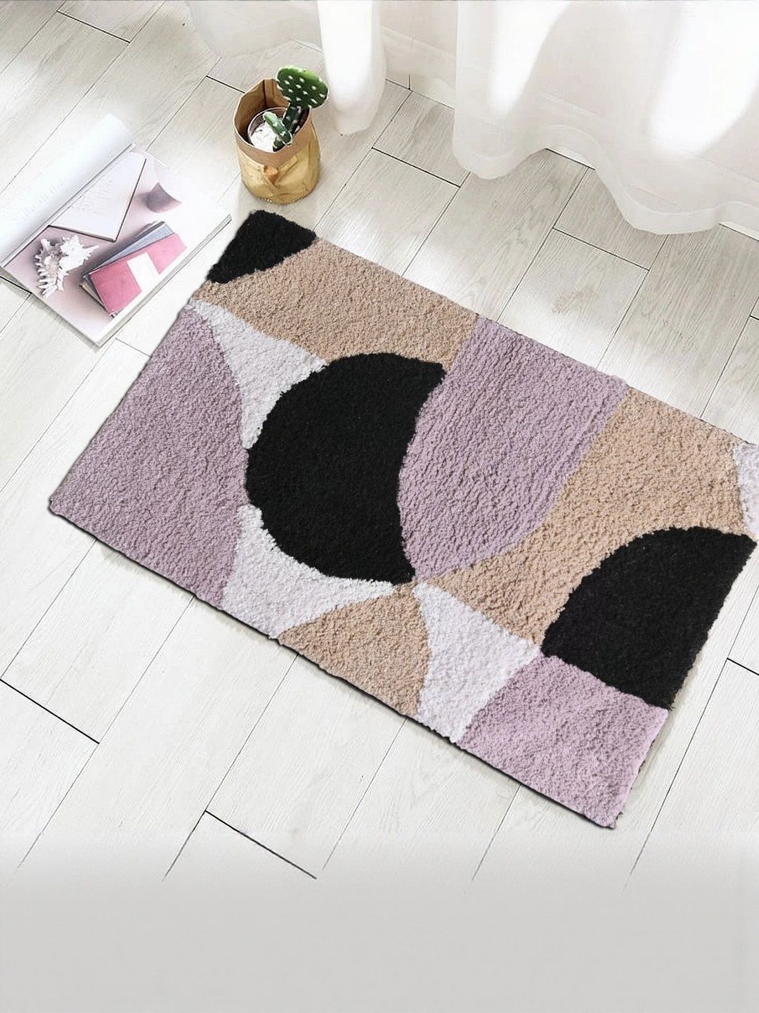 Homzz Tufted Non Slip Soft Microfiber Floor Mat-image-2
