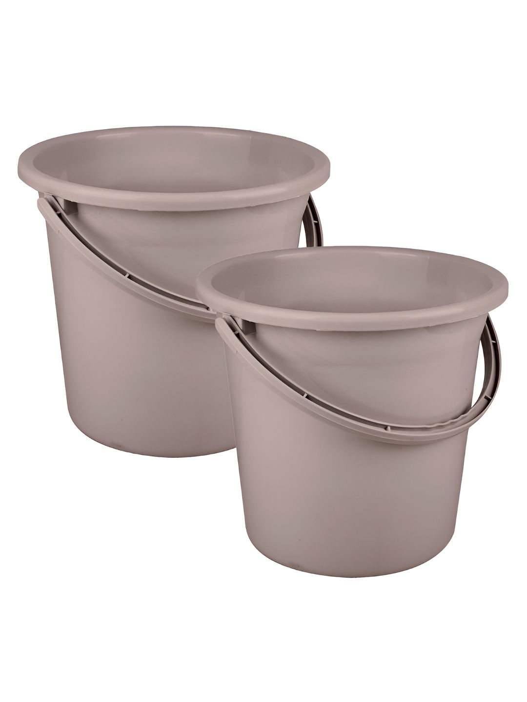 Aura Brown 2 piece Solid Plastic Bath Accessories Set-image-14