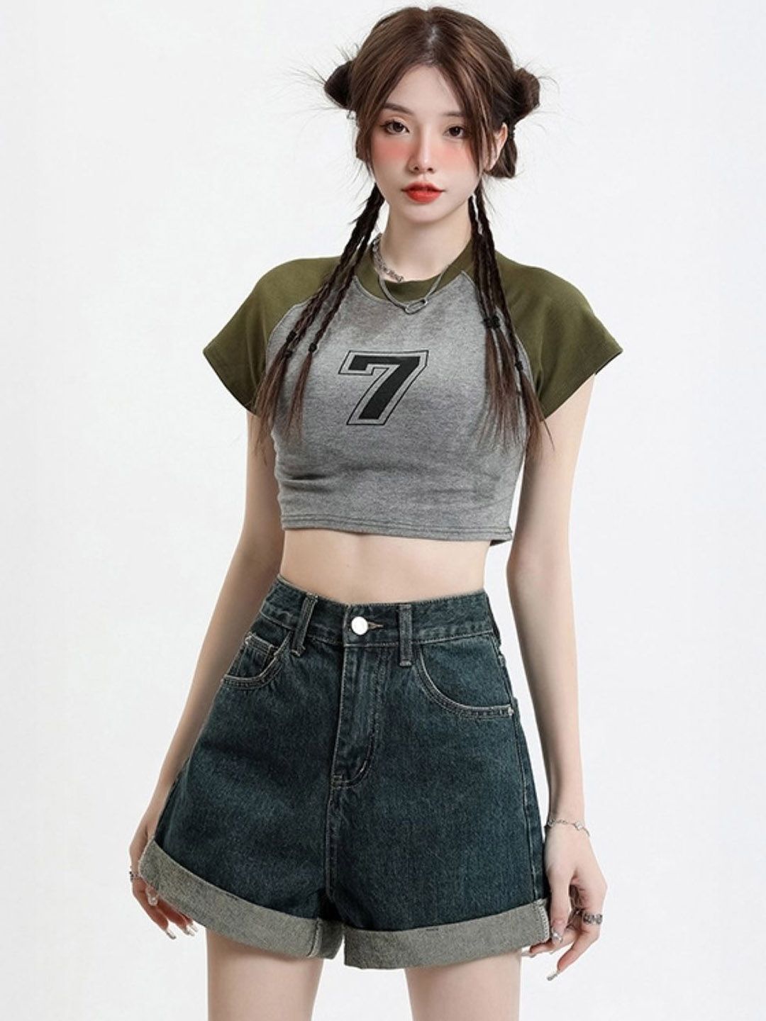 StyleCast Women Mid-Rise Denim Shorts-picture-26