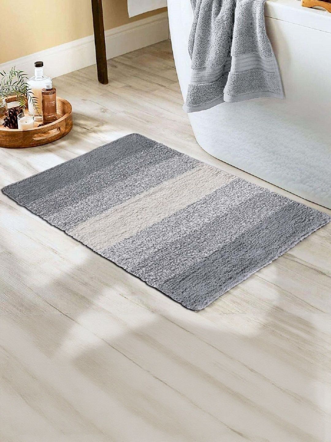 Homzz Grey Cotton Tufted Doormats-picture-30