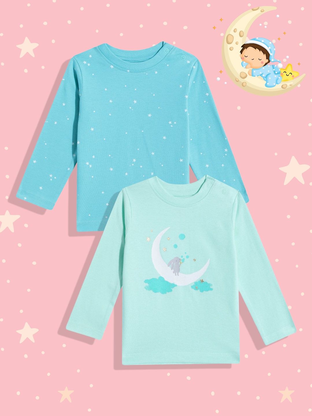 mothercare Infants Pack Of 2 Printed Pure Cotton T-Shirt-picture-22