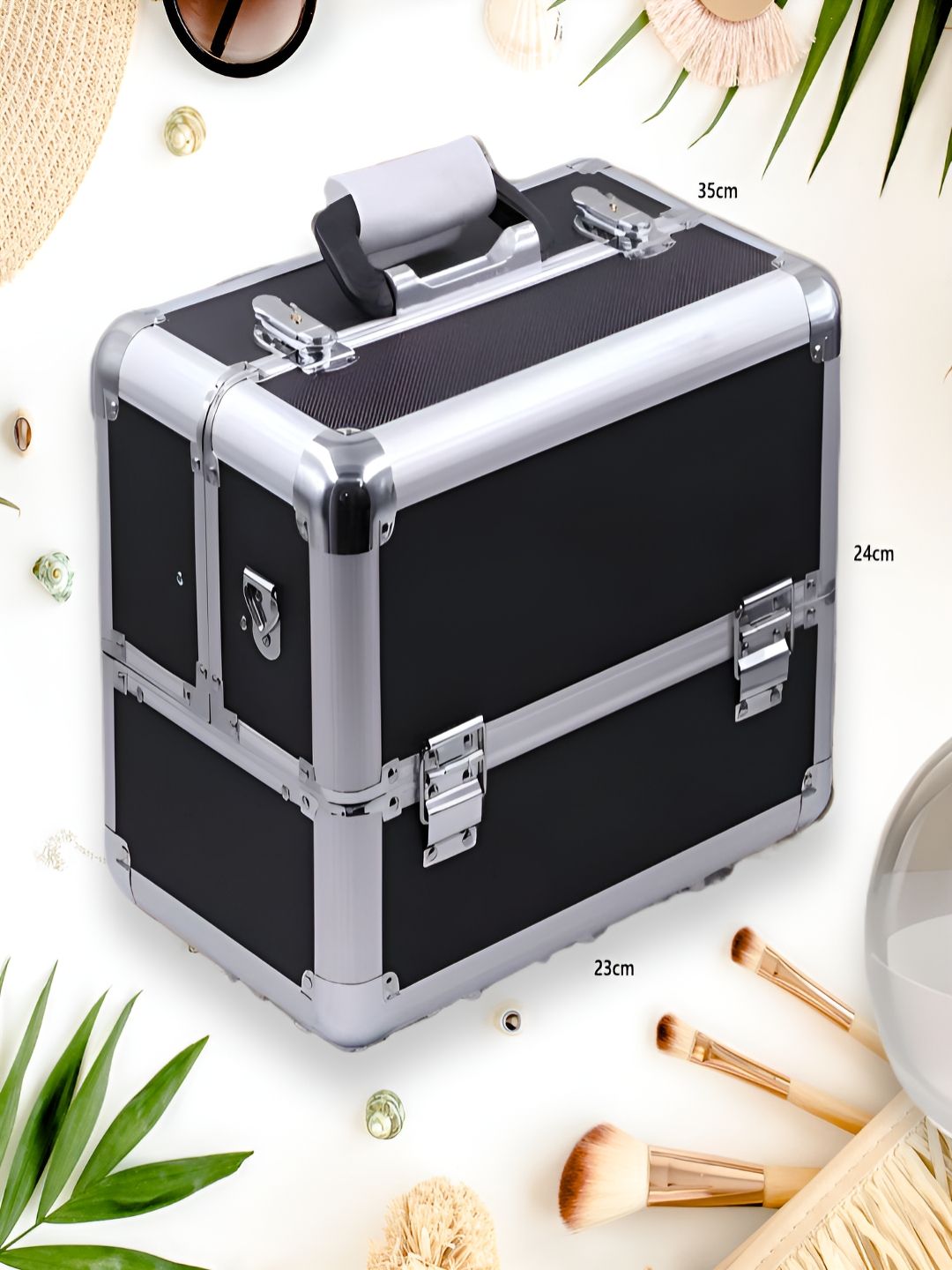 Bridal Black Super Strong Makeup Organiser-picture-45