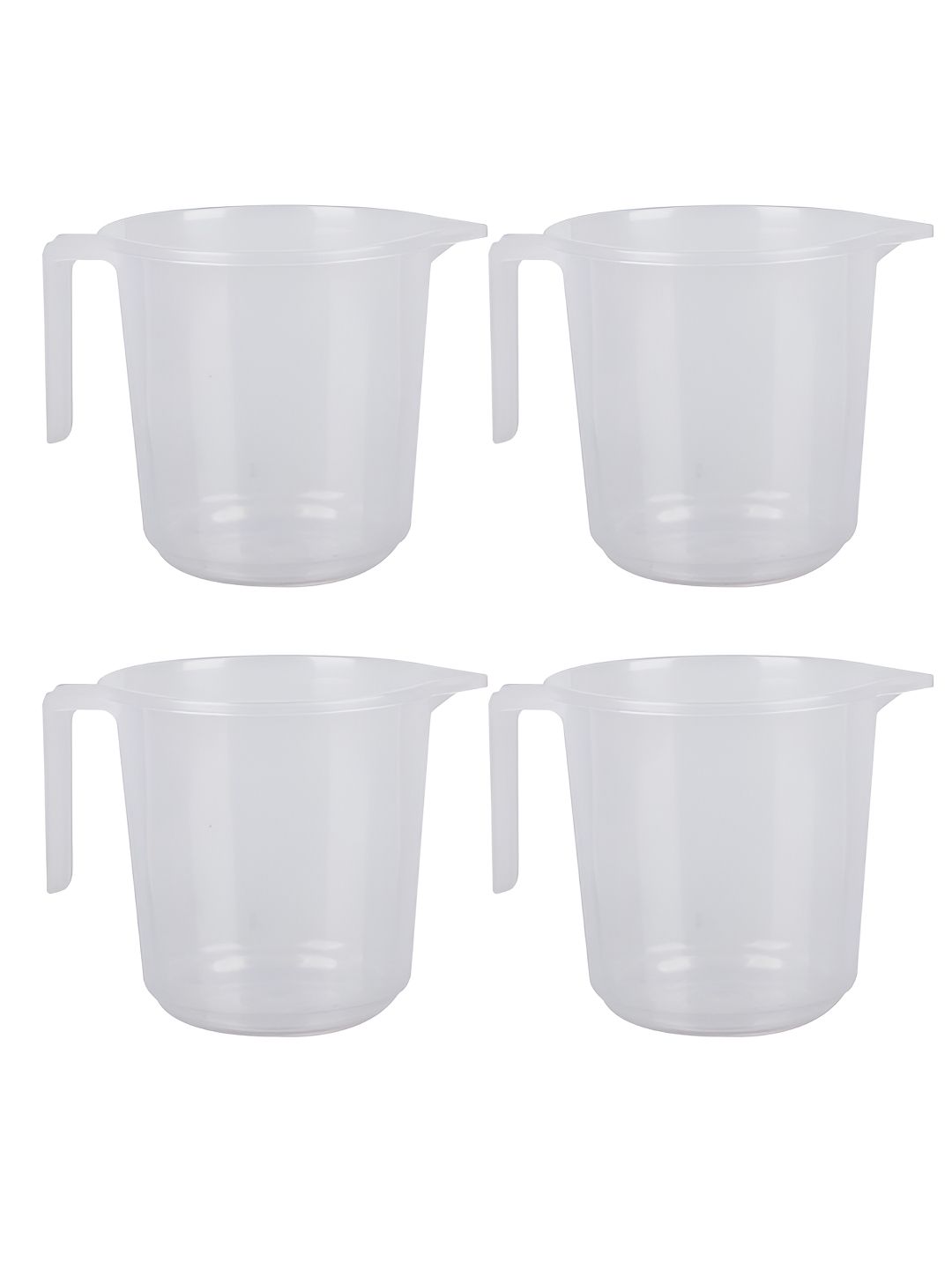 Aura Transparent 4 piece Solid Plastic Bath Accessories Set-image-10