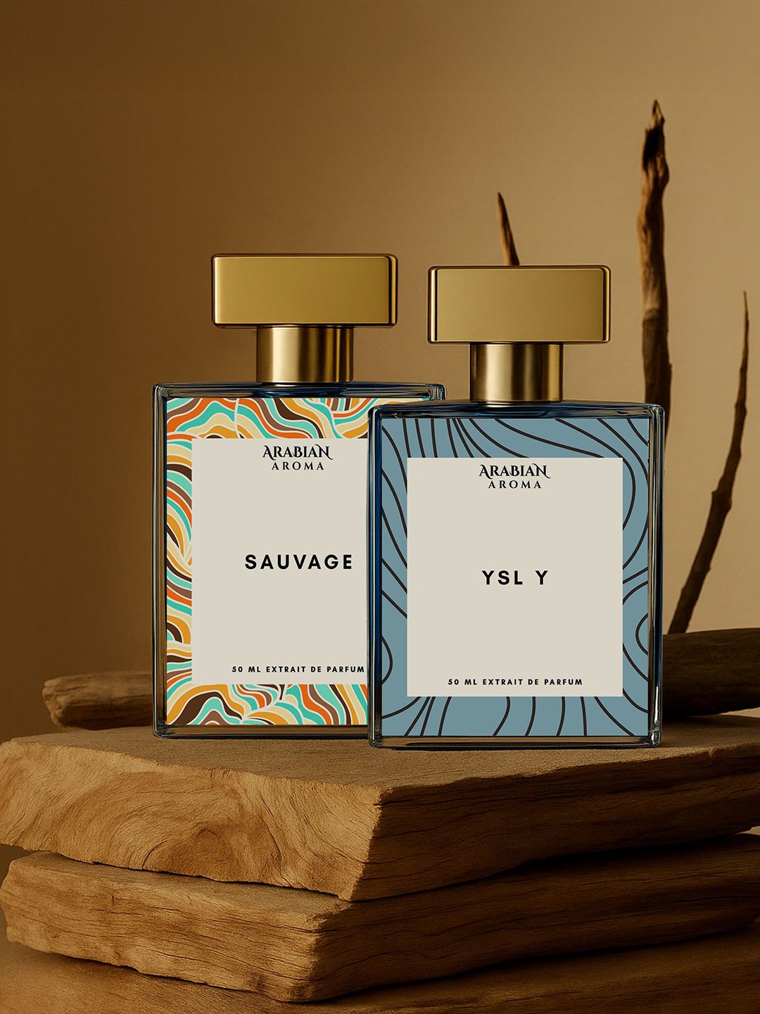 Arabian Aroma Men Set Of 2 Sauvage & Ysl Y Eau De Parfum- 50 ml Each-image-37