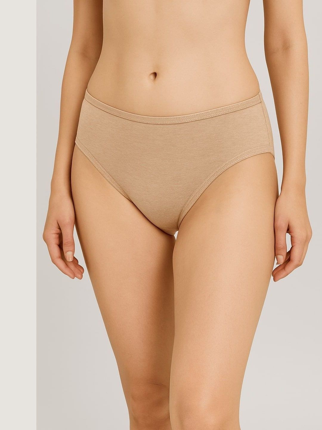 Moda Rapido Women Beige Solid Mid-Rise Cotton Hipster Briefs-picture-53
