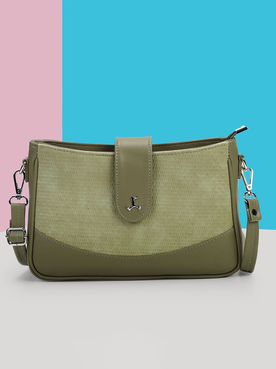 Mochi Textured Structured Sling Bag-picture-23