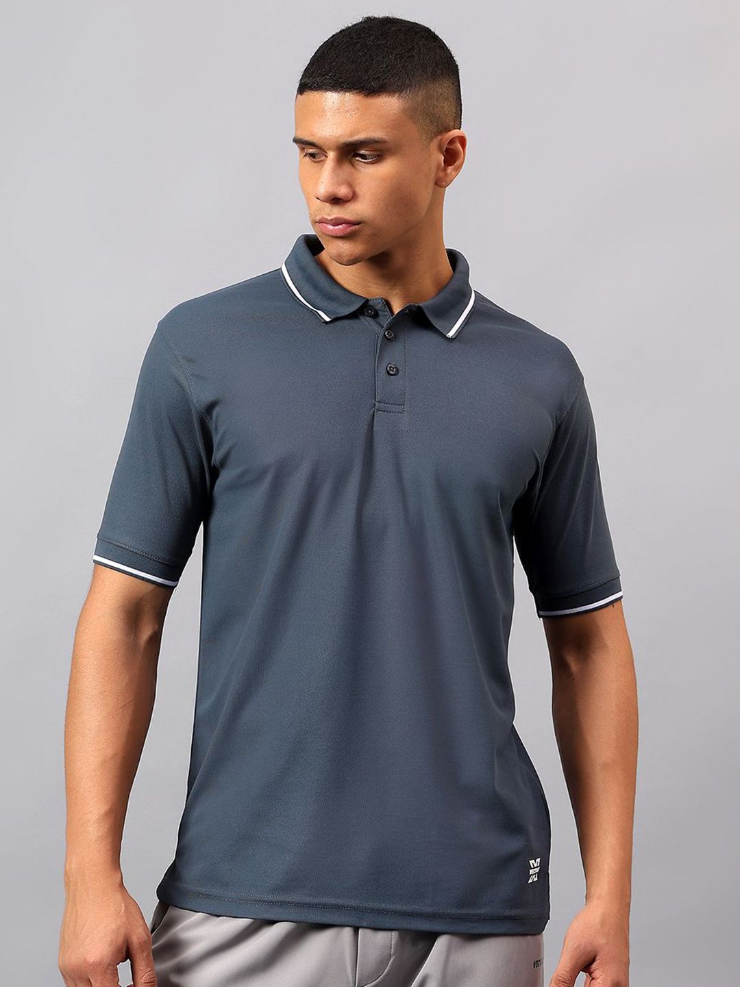 VECTOR X Men Solid Polo Collar T-shirt-picture-23