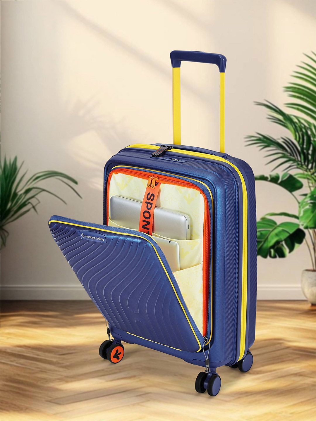 Nasher Miles Unisex Capri Textured Hard-Sided Cabin Trolley Bag-picture-51