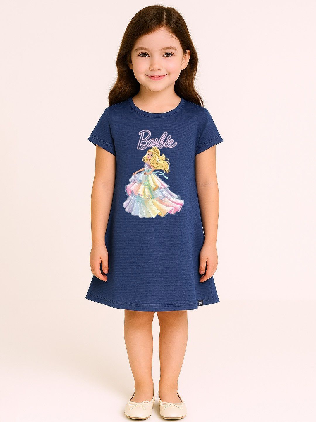 YK X Minute Mirth Barbie Printed A-Line Dress-picture-34