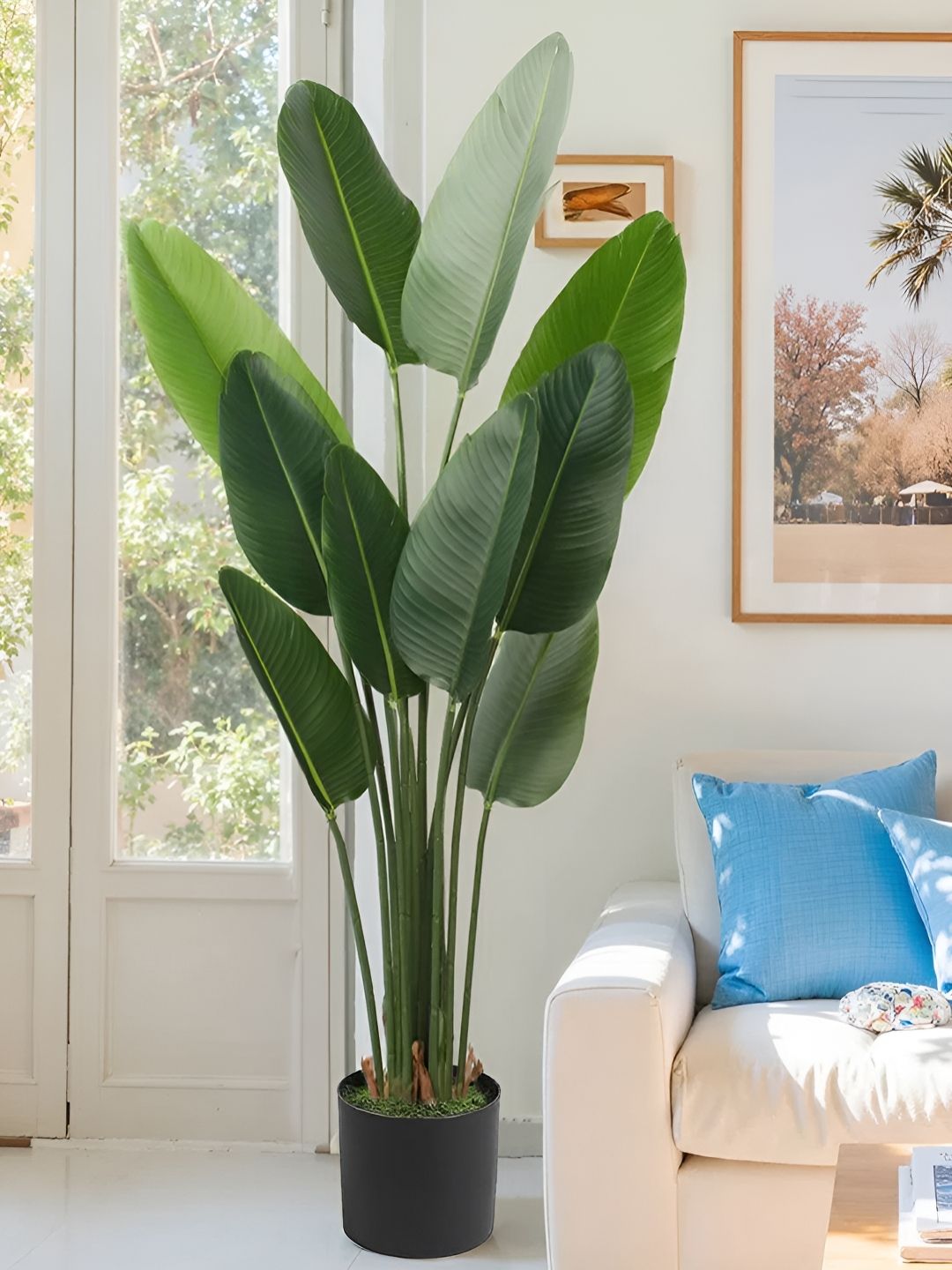 TIED RIBBONS Green Bird Of Paradise Artificial Plant With Pot-image-10