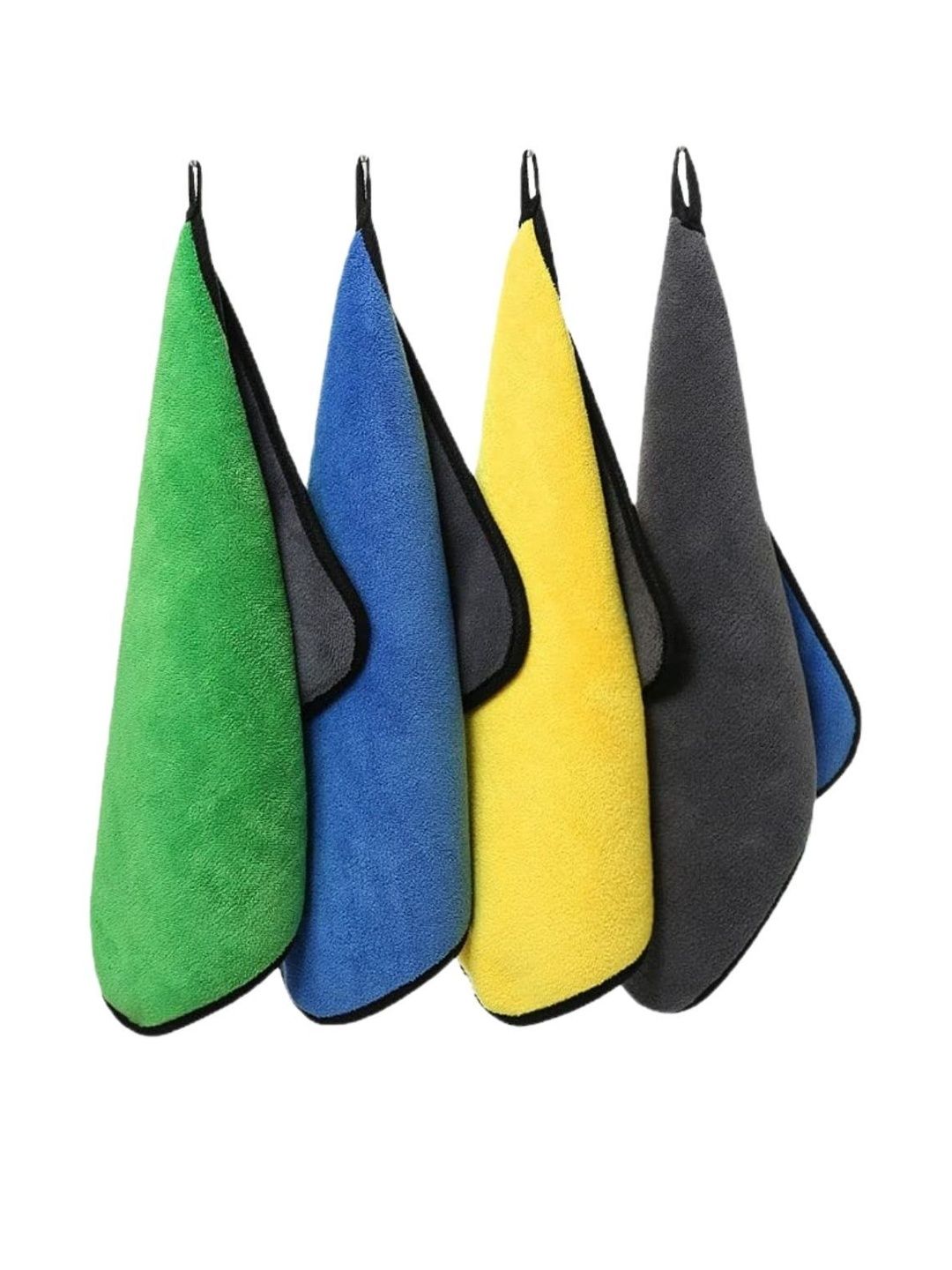 BLUE BEADS Pack of 3 Car Cleaning Microfiber Cloth
