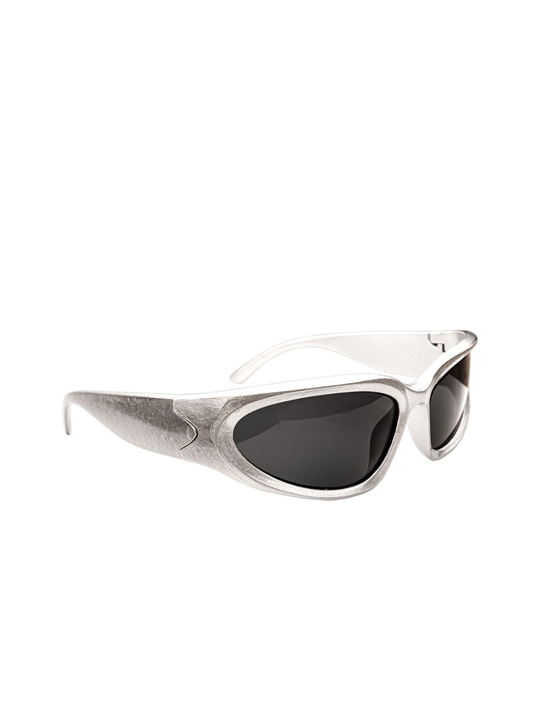 Jiebo Unisex Black Lens & Silver-Toned Sports Sunglasses with-picture-47