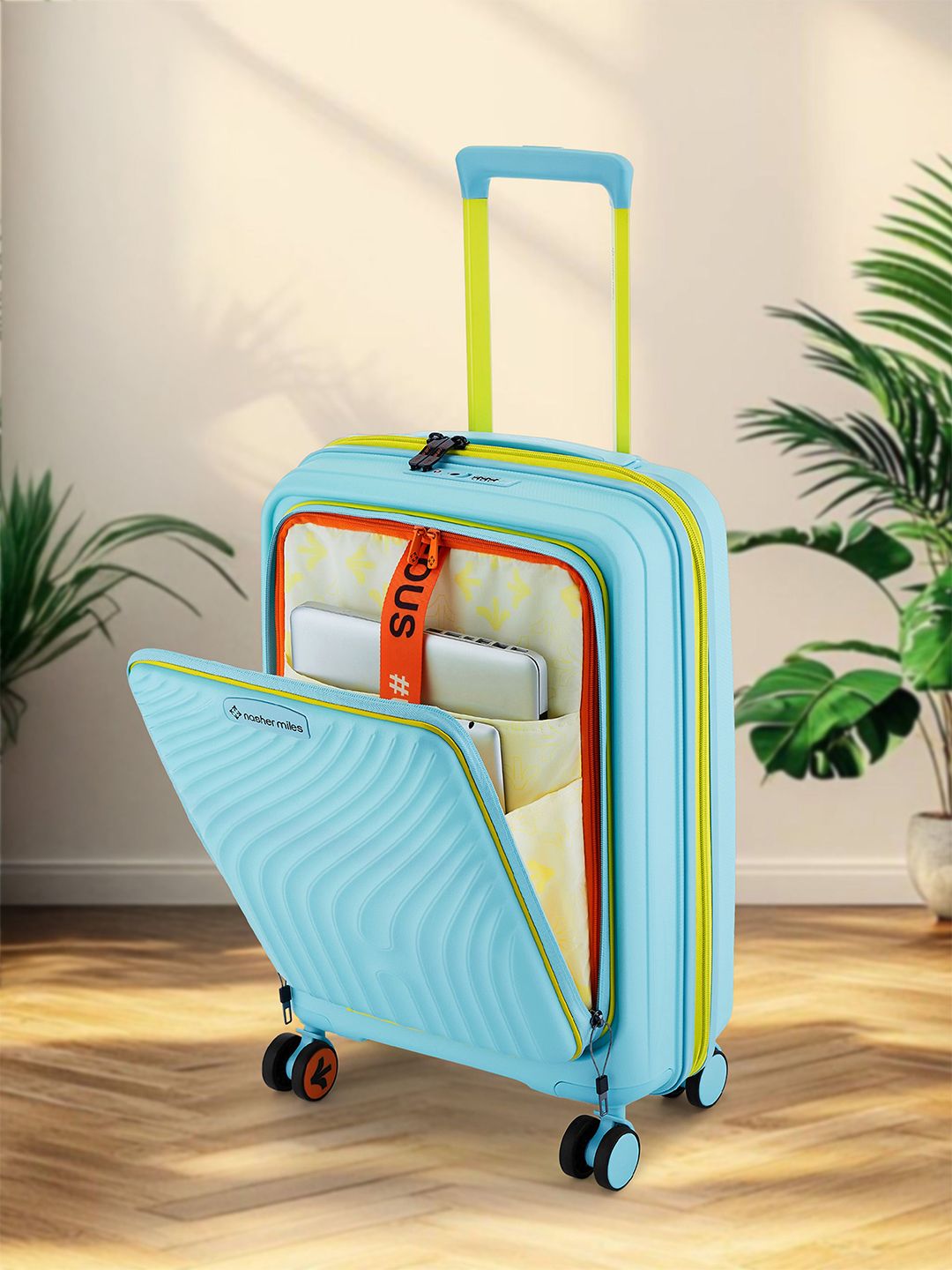 Nasher Miles Capri Textured Hard-Sided Cabin Trolley Bag-picture-40