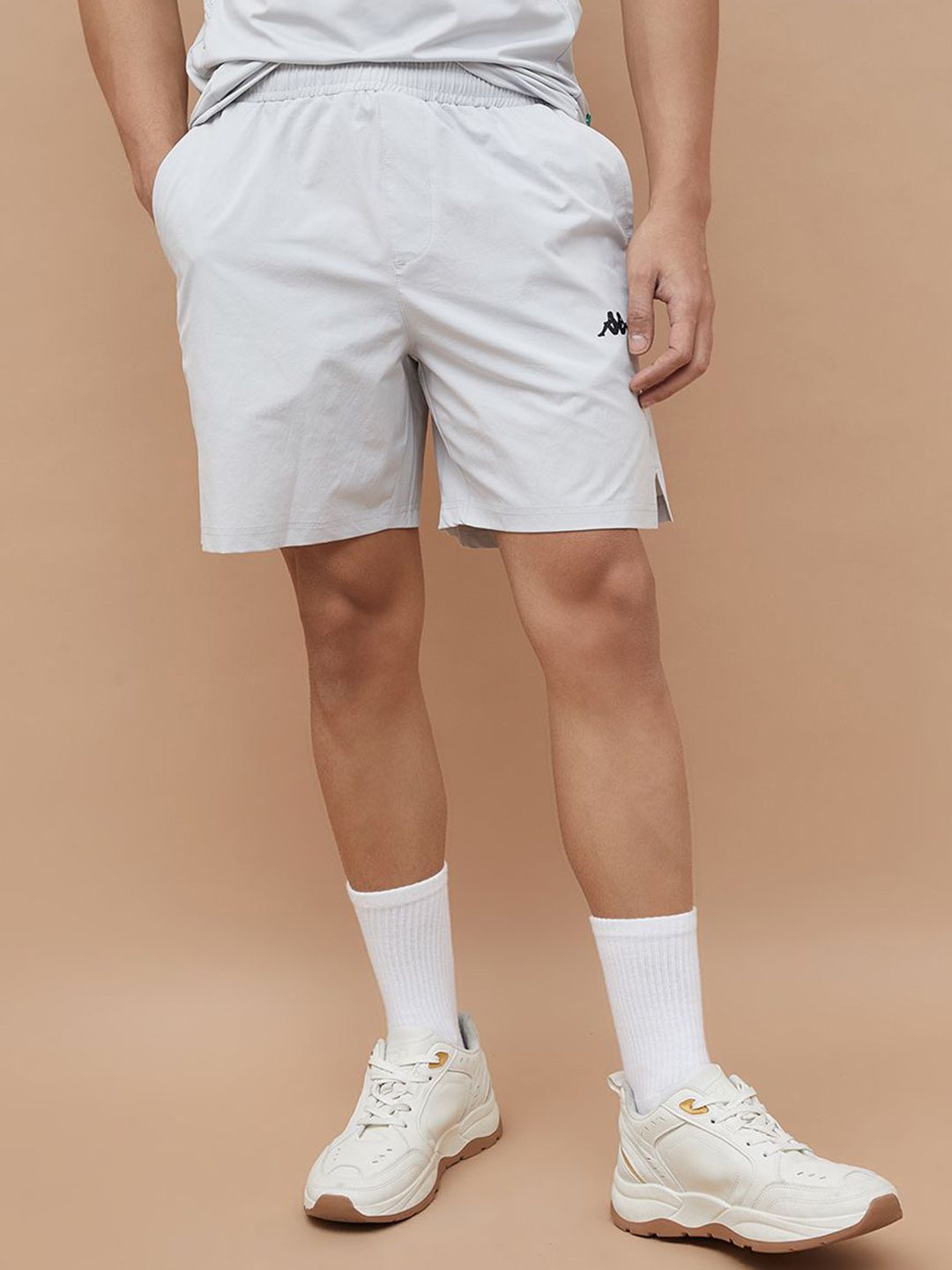 Kappa Men Solid Regular Fit Mid-Rise Shorts-picture-55