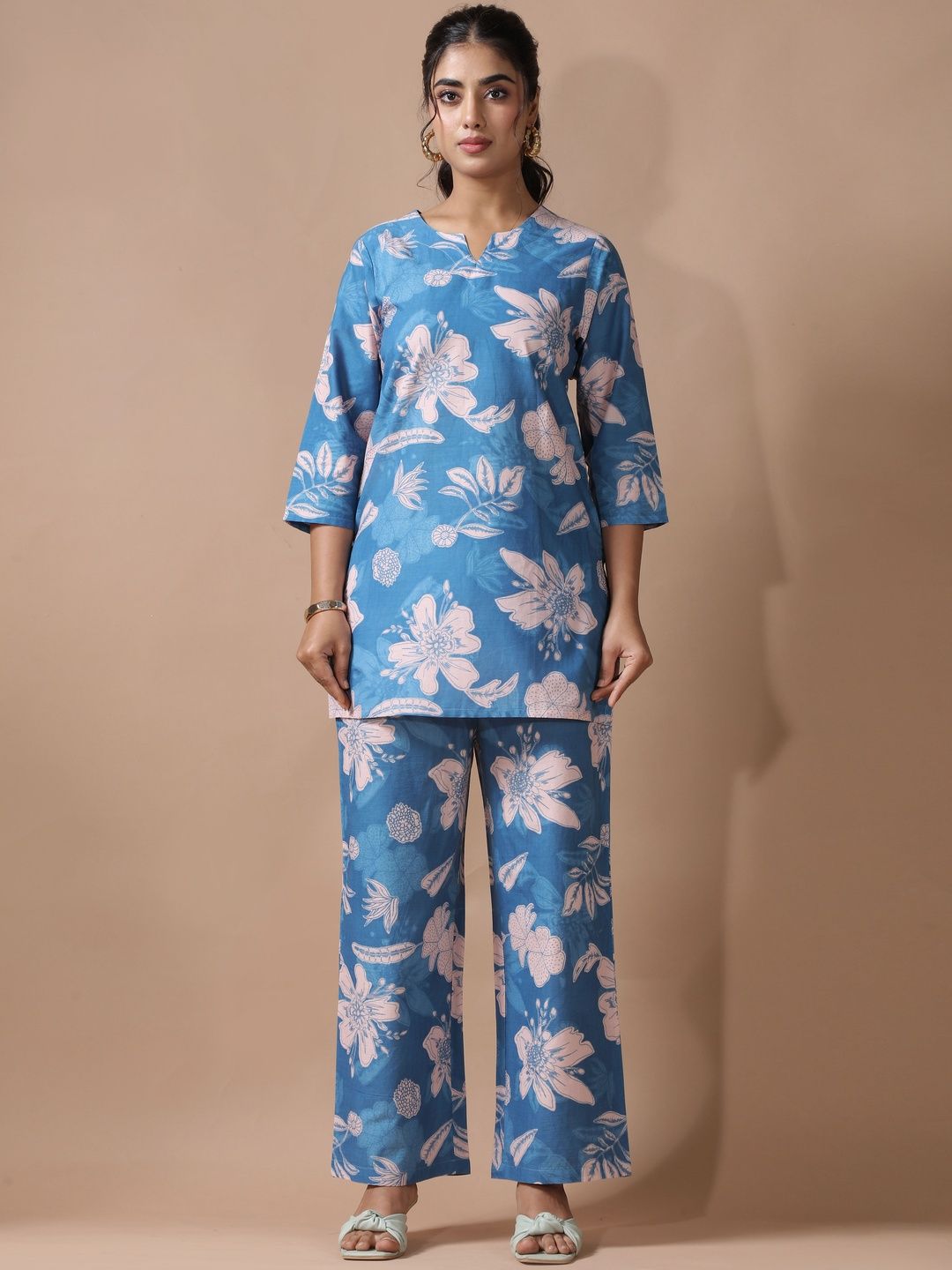 Anouk Rustic Women Floral Printed Regular Pure Cotton Co-ord Set-picture-13