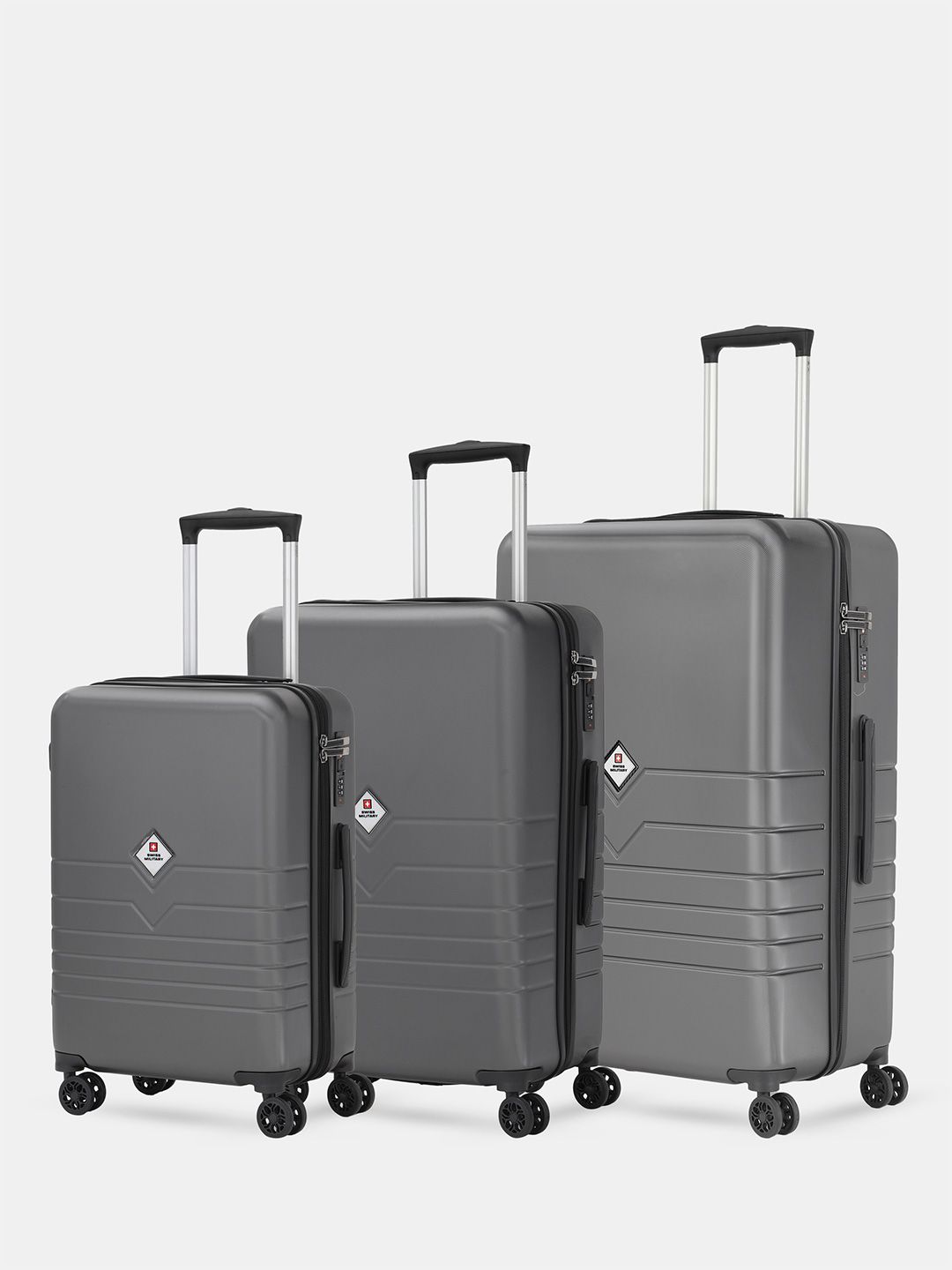 SWISS MILITARY Set Of 3 Arctic Elite Hard-Sided Textured Trolley Bag-image-8