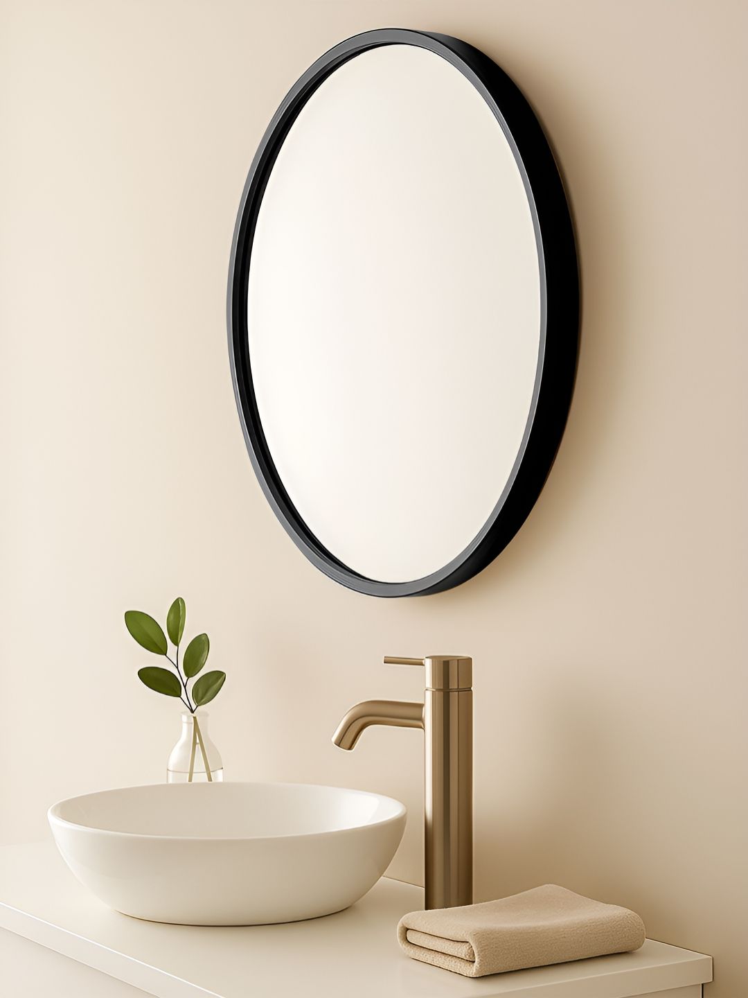 Art Street Black Round Shaped Glass Wall Mirror-picture-36