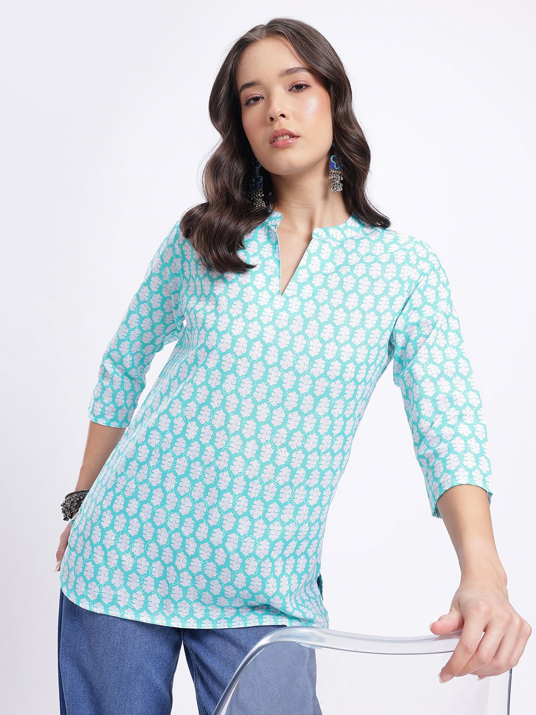 Anouk Rustic Pure Cotton Ethnic Motifs Printed Kurti-picture-29