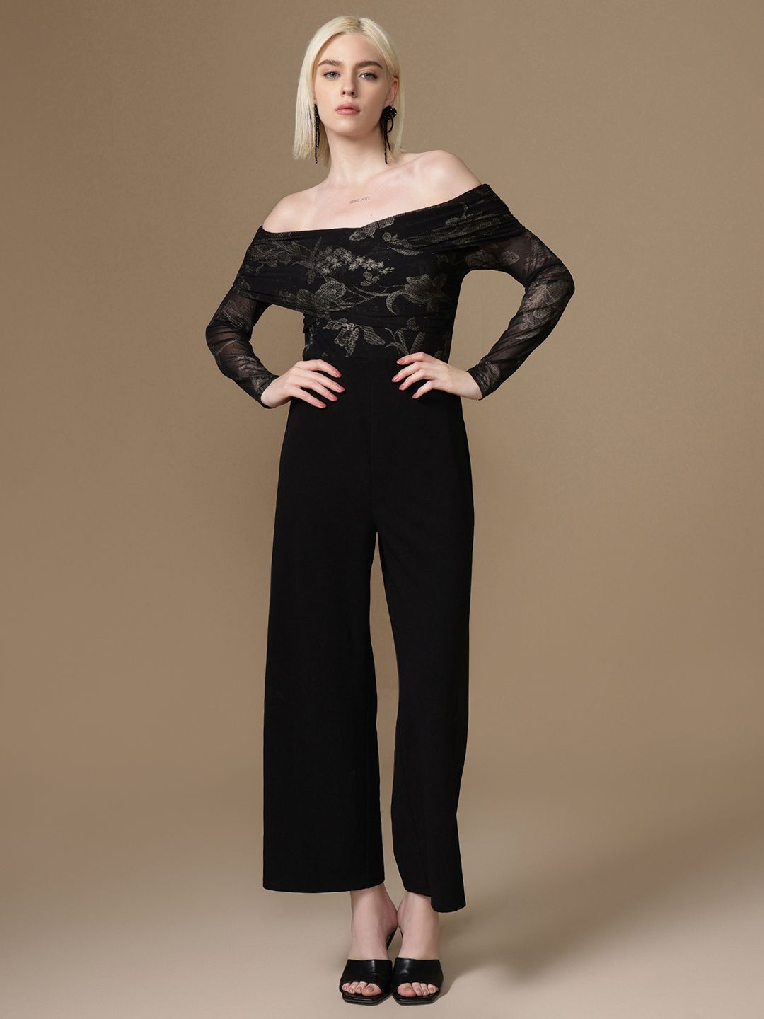 Kazo Women Off-Shoulder Printed Basic Jumpsuit-picture-10