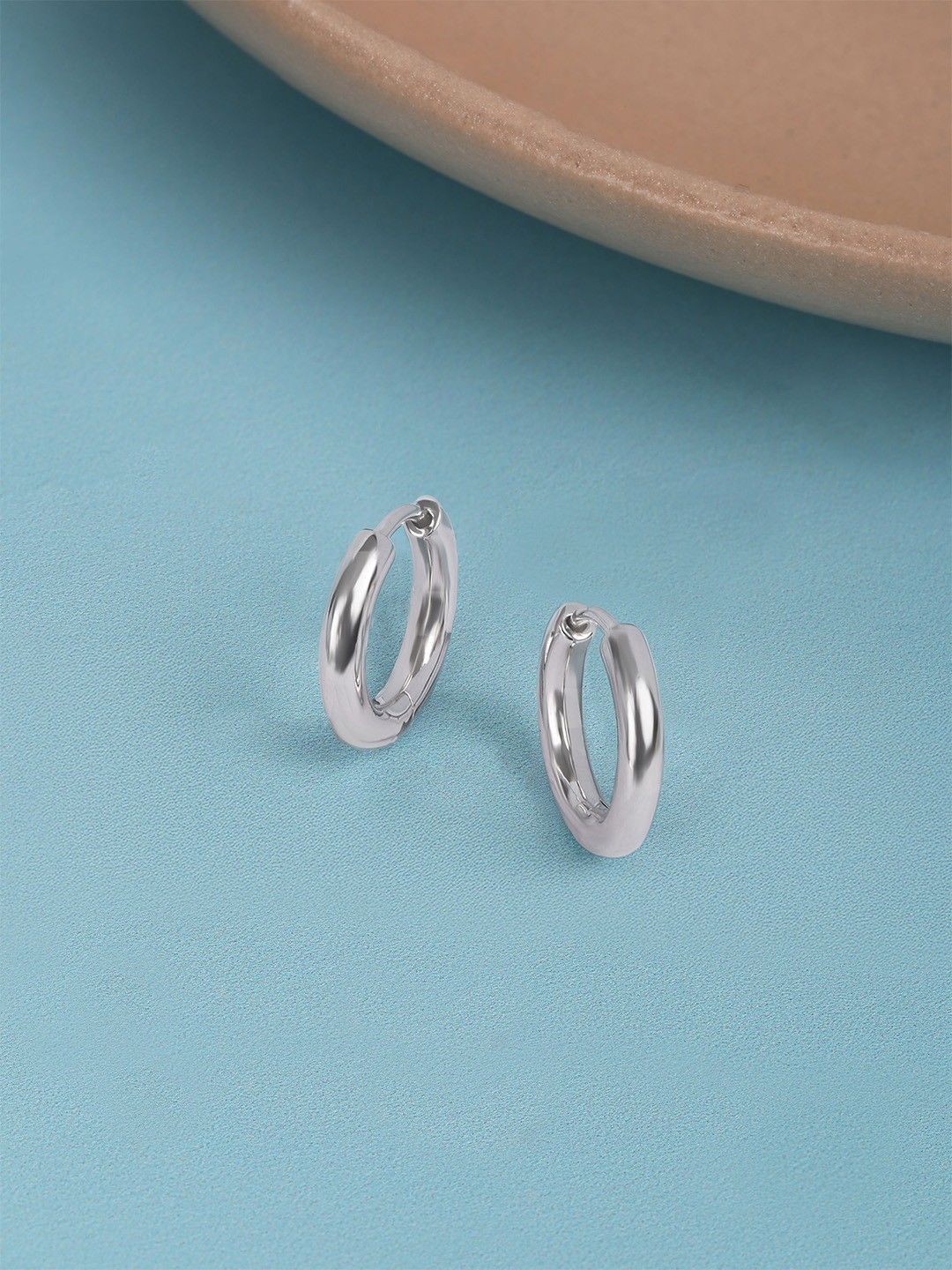 Mia by Tanishq 93KT Silver Hoop Earrings-picture-30