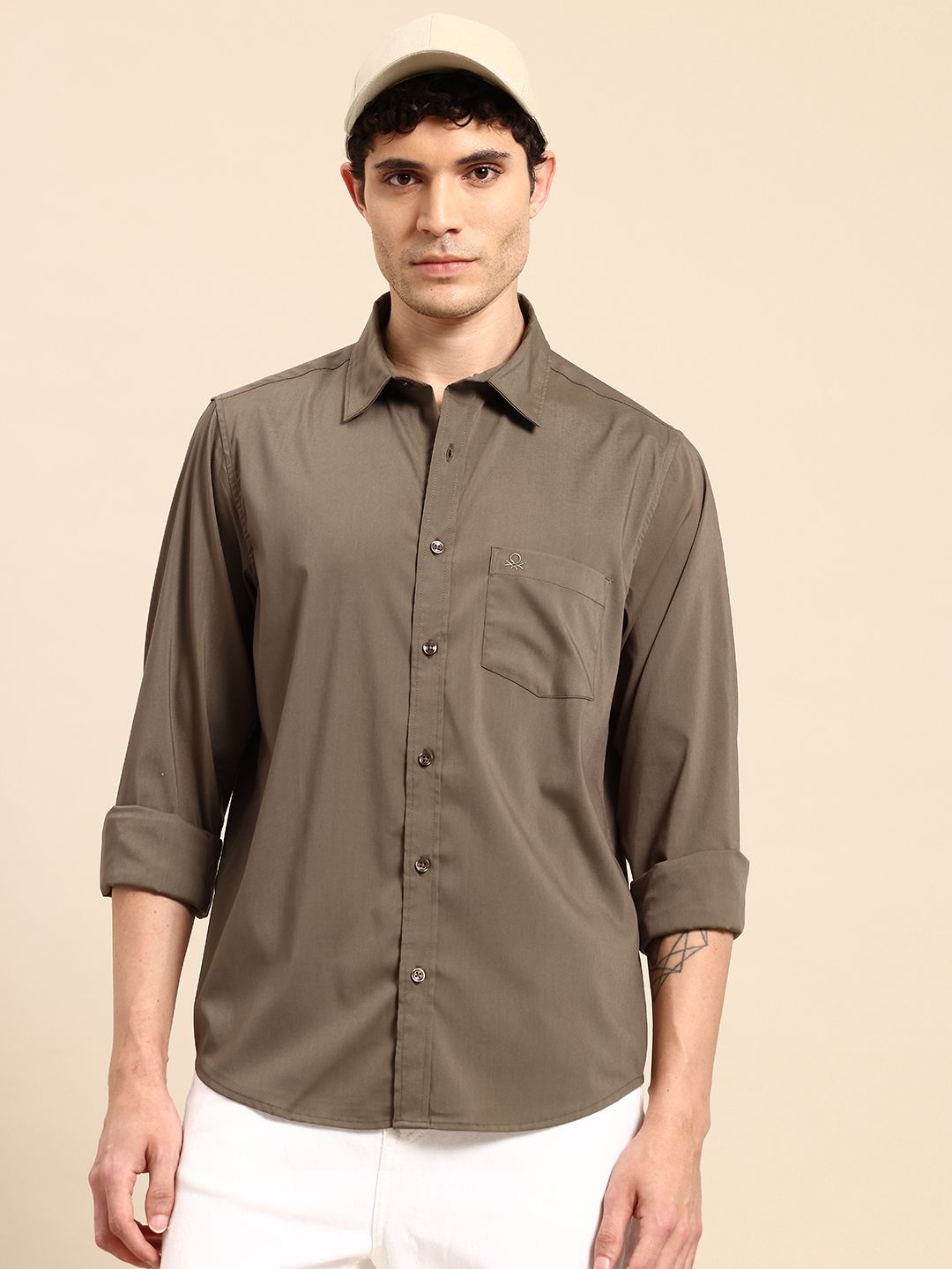 United Colors of Benetton Spread Collar Casual Shirt-picture-18
