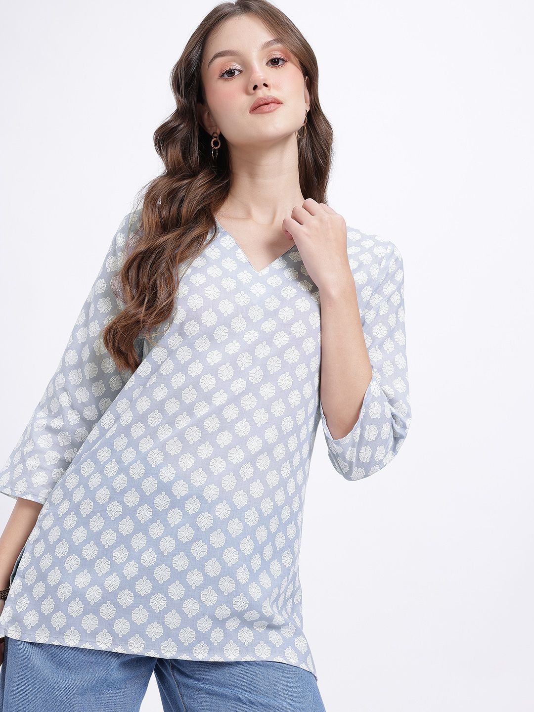 Anouk Rustic Ethnic Motif Print Straight Kurti-picture-19