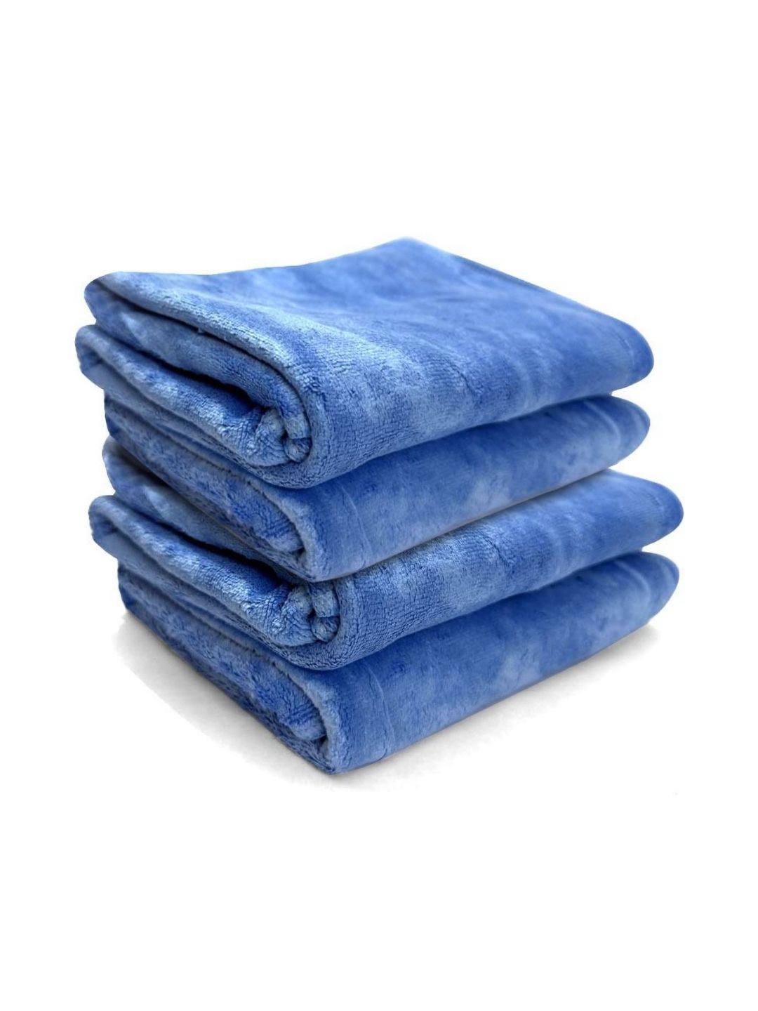 U & U Unique Utilities Blue 4 Pieces 400-GSM Anti-Bacterial Fade-Resistant Hand Towels-image-3