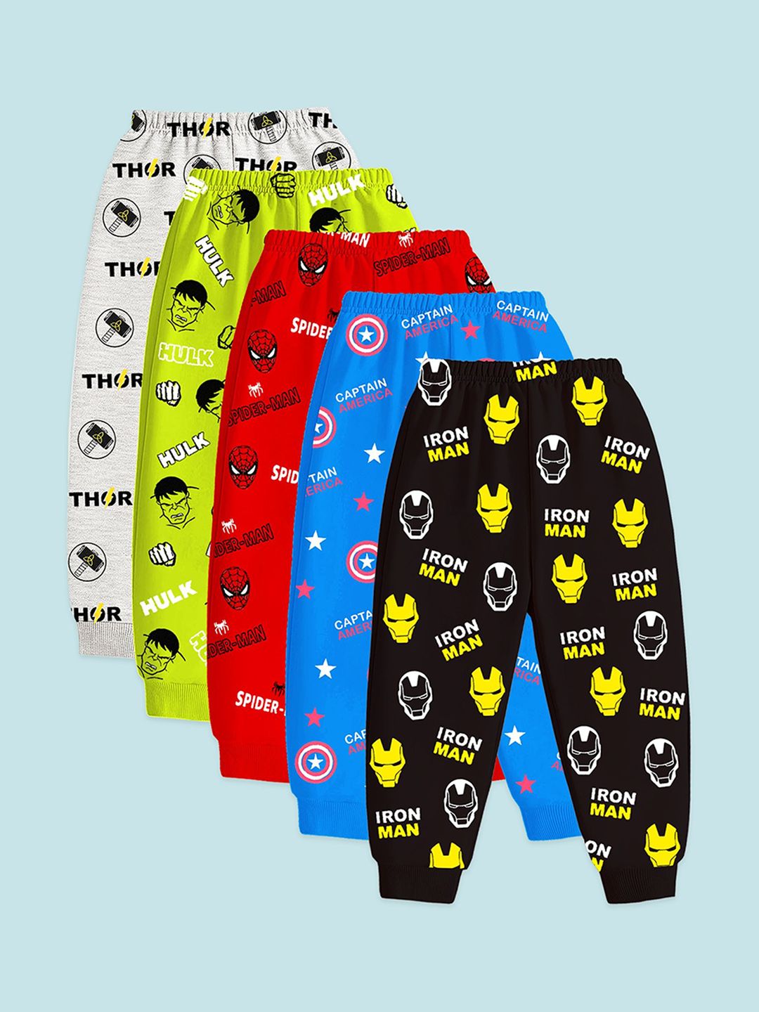 YK Marvel Kids-Boys Cotton Regular Fit Track Pants-picture-50