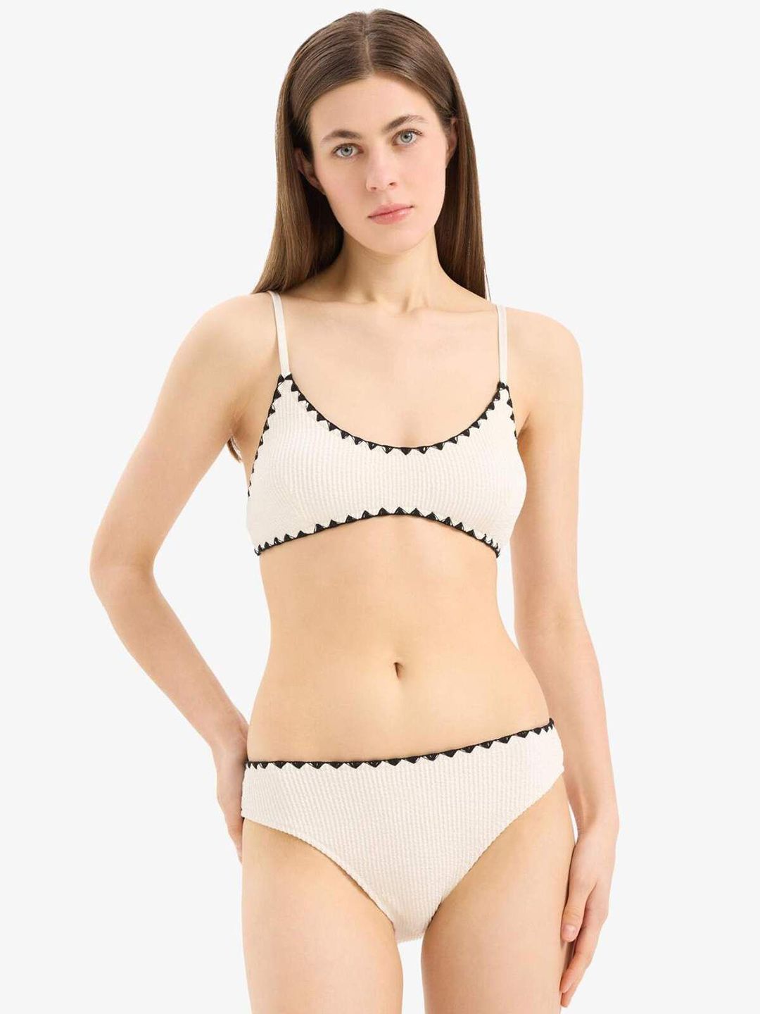 DeFacto Self Design Swim Bikini Bra-image-21