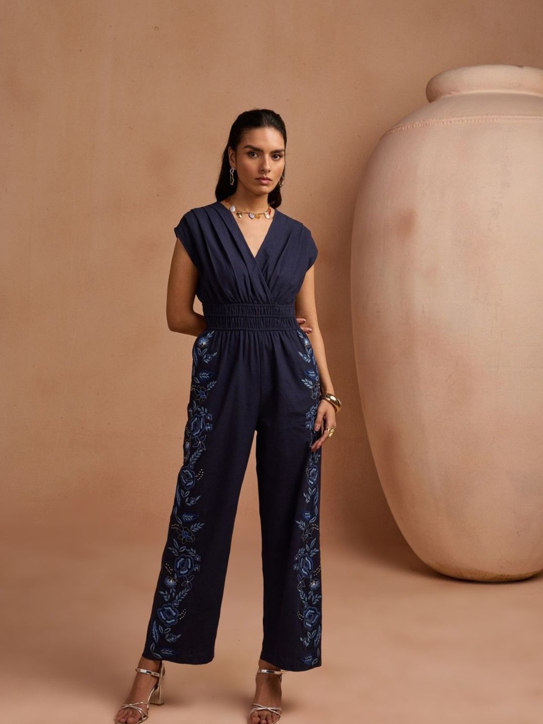 Style Island Women Printed Cotton Basic Jumpsuit-image-28