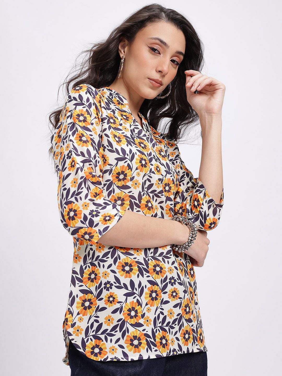 Anouk Rustic Floral Printed Kurti-picture-19