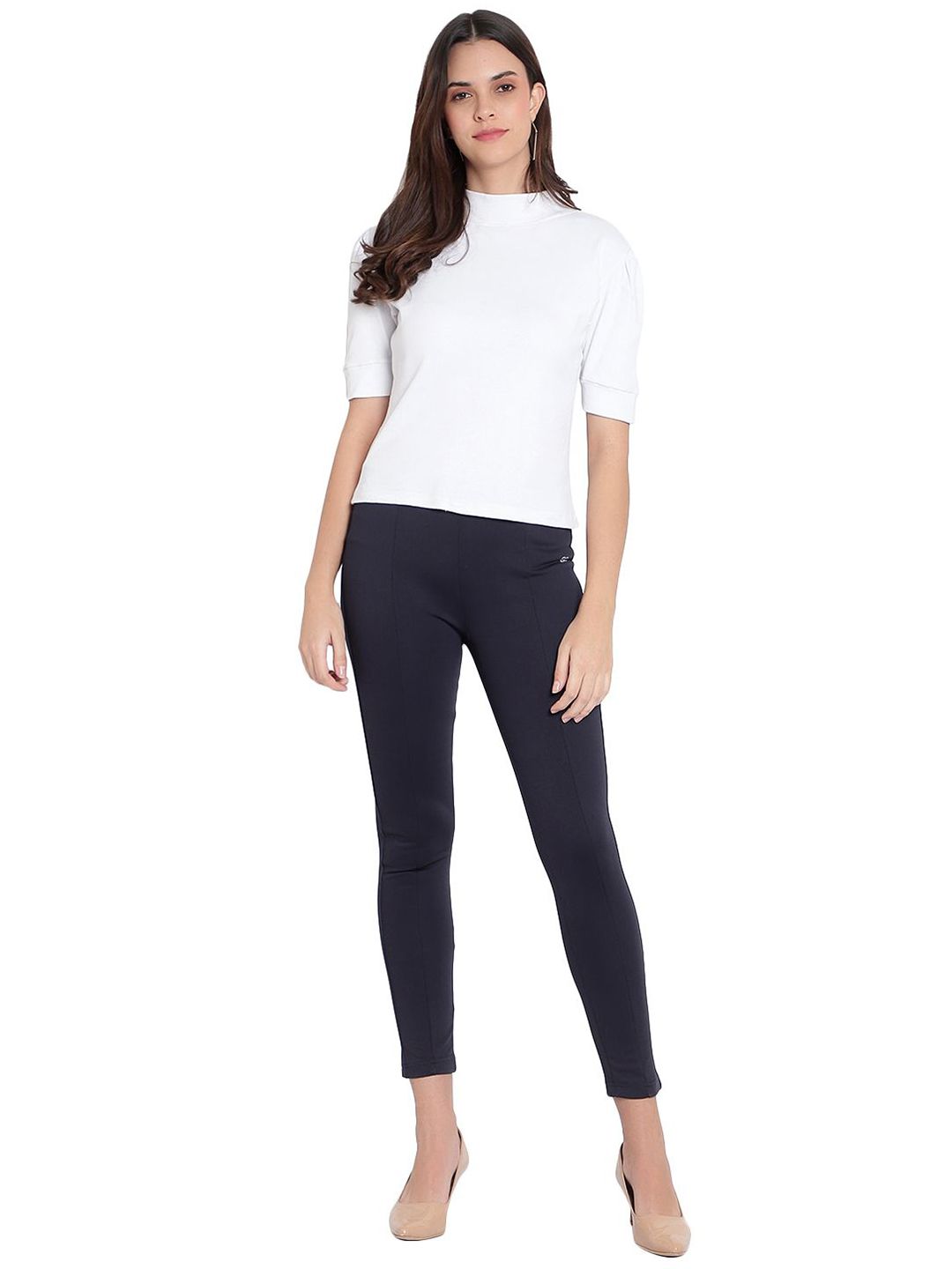 God's Club Women Blue Straight Fit High-Rise Stretchable Jeans-image-39