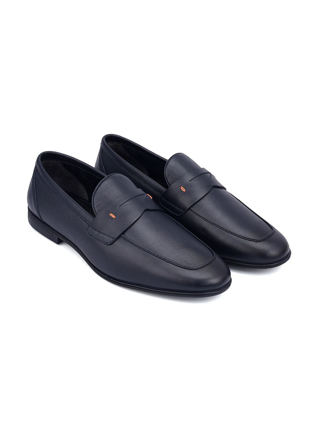 ROSSO BRUNELLO Men Round Toe Leather Formal Loafer-picture-53