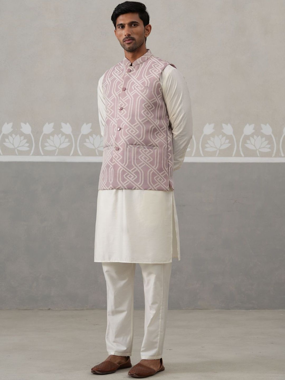 Jompers Men Solid Kurta with Pyjamas-picture-28