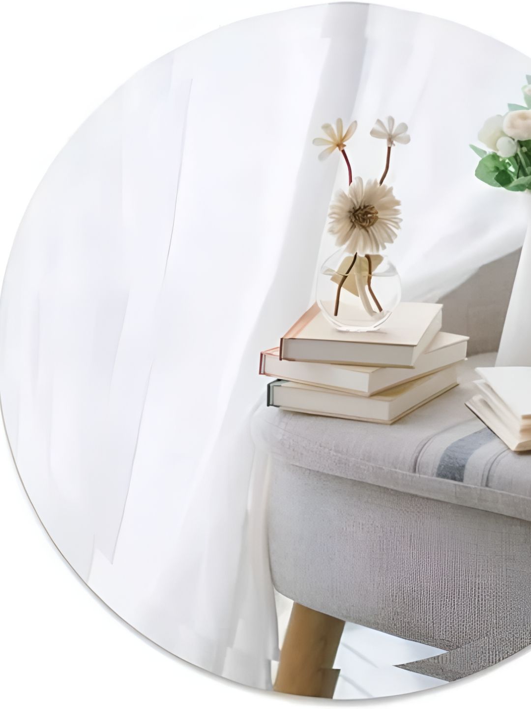 ARYAANSH Round Shaped Glass Wall Mirror-picture-10