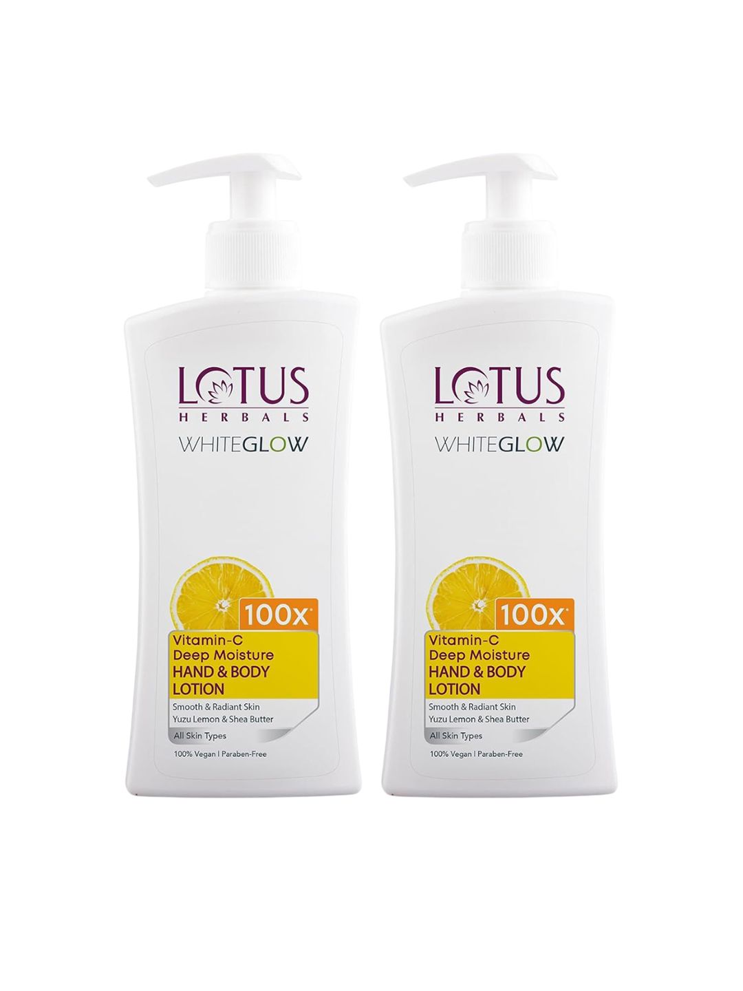 Lotus Herbals Set Of 2 Whiteglow Vitamin C Deep Moisture Hand & Body Lotion - 400 ml Each-image-43