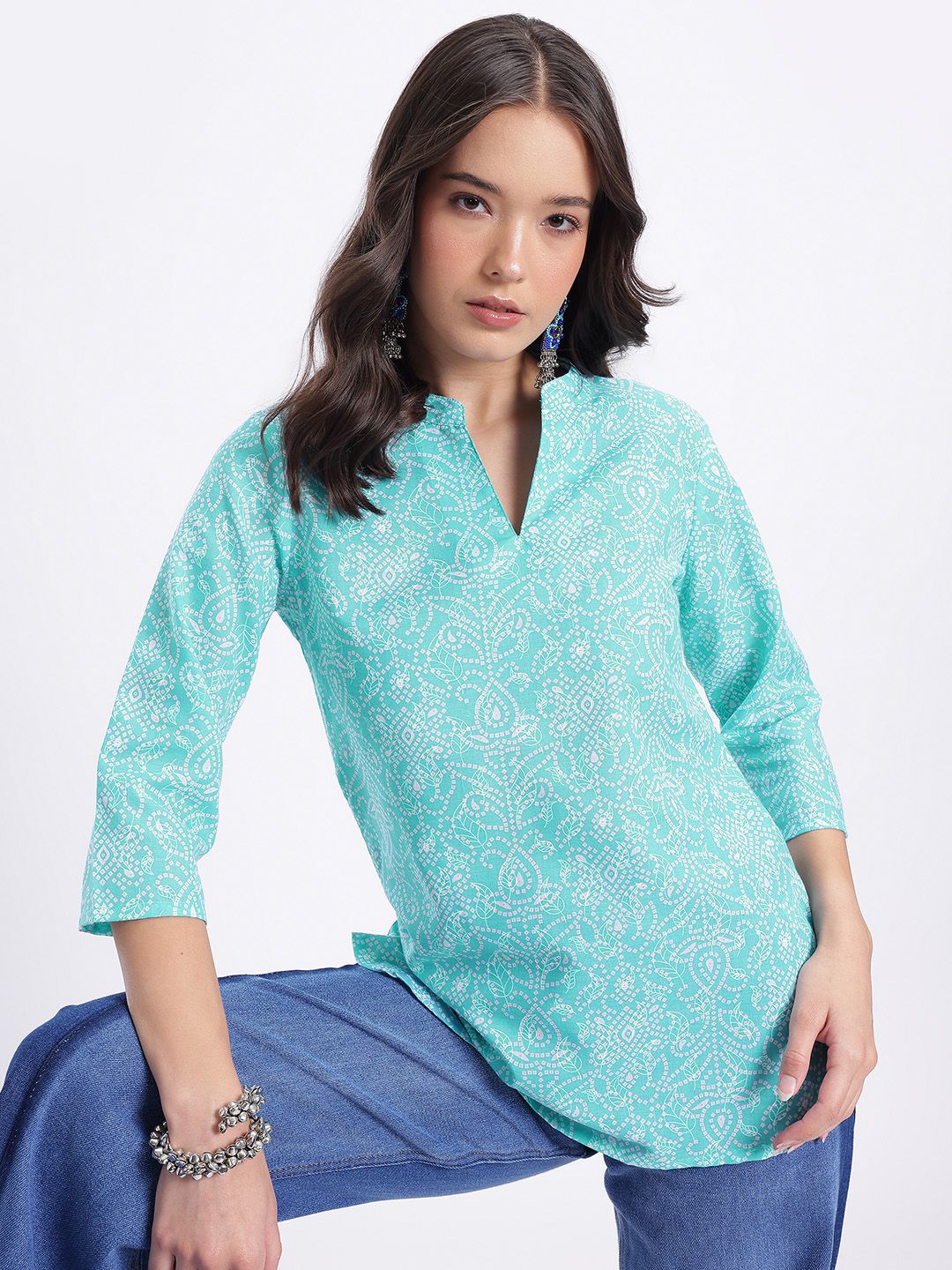 Anouk Rustic Ethnic Motifs Printed Pure Cotton Kurti-picture-37