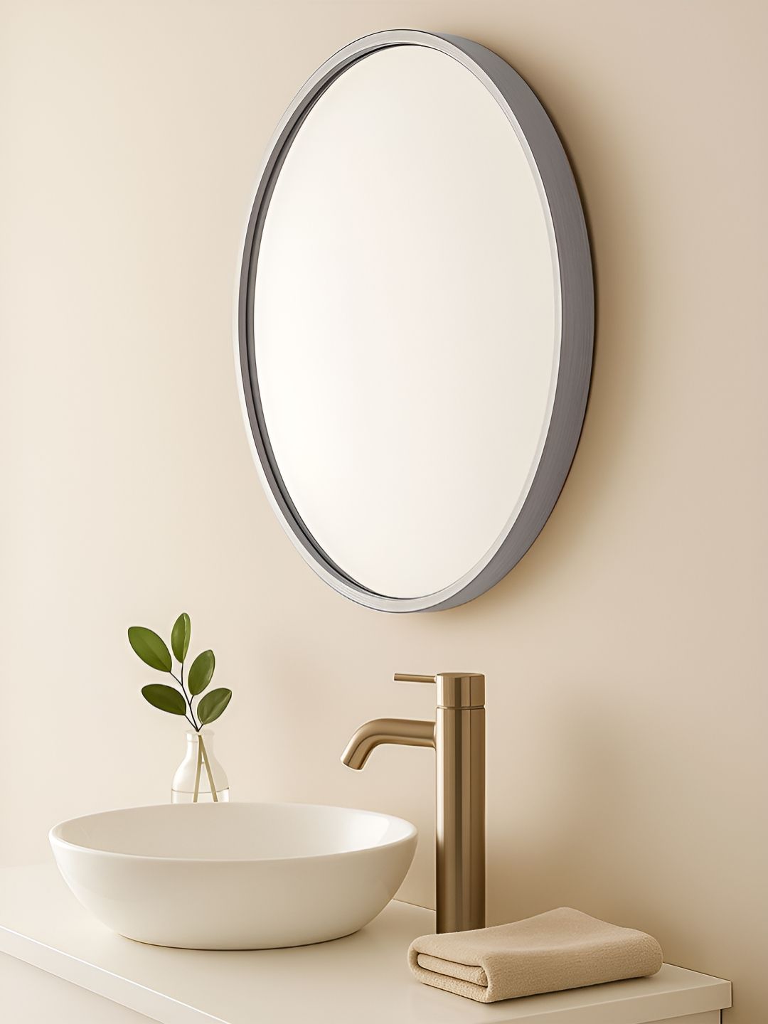 Art Street Round Shaped Glass Wall Mirror-picture-41