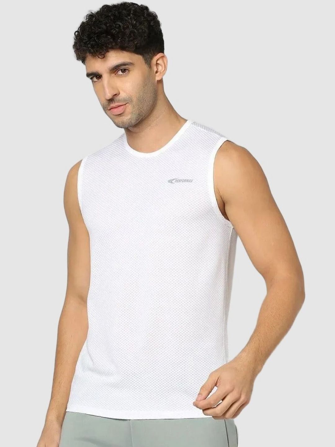 Performax Men Self Design Round Neck T-shirt-image-24