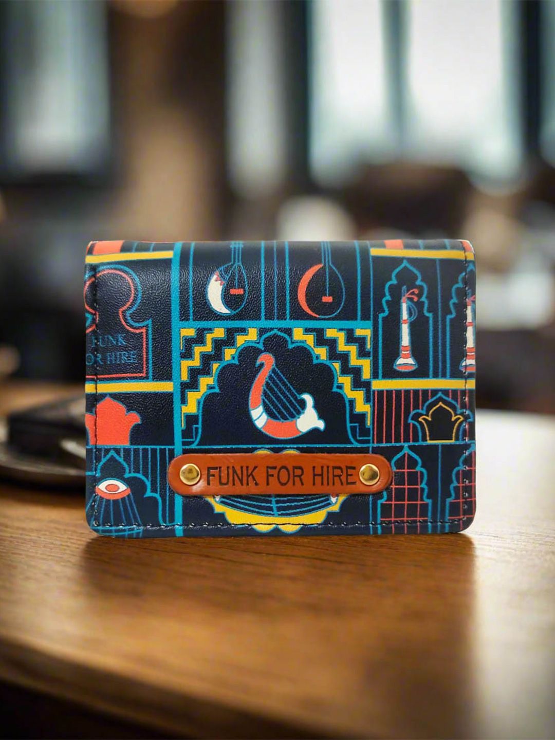 Funk For Hire Funk For Hire Printed PU Water Resistant Two Fold Wallet