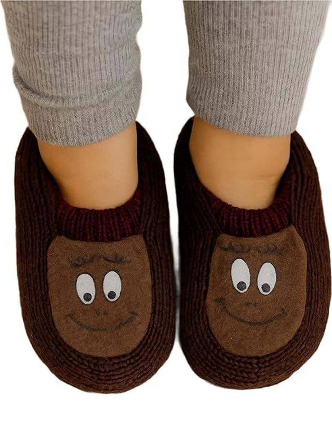 Eleg & Stilance Unisex Kids Assorted Pure Wool Cute Eye Design Knitted Socks-picture-0
