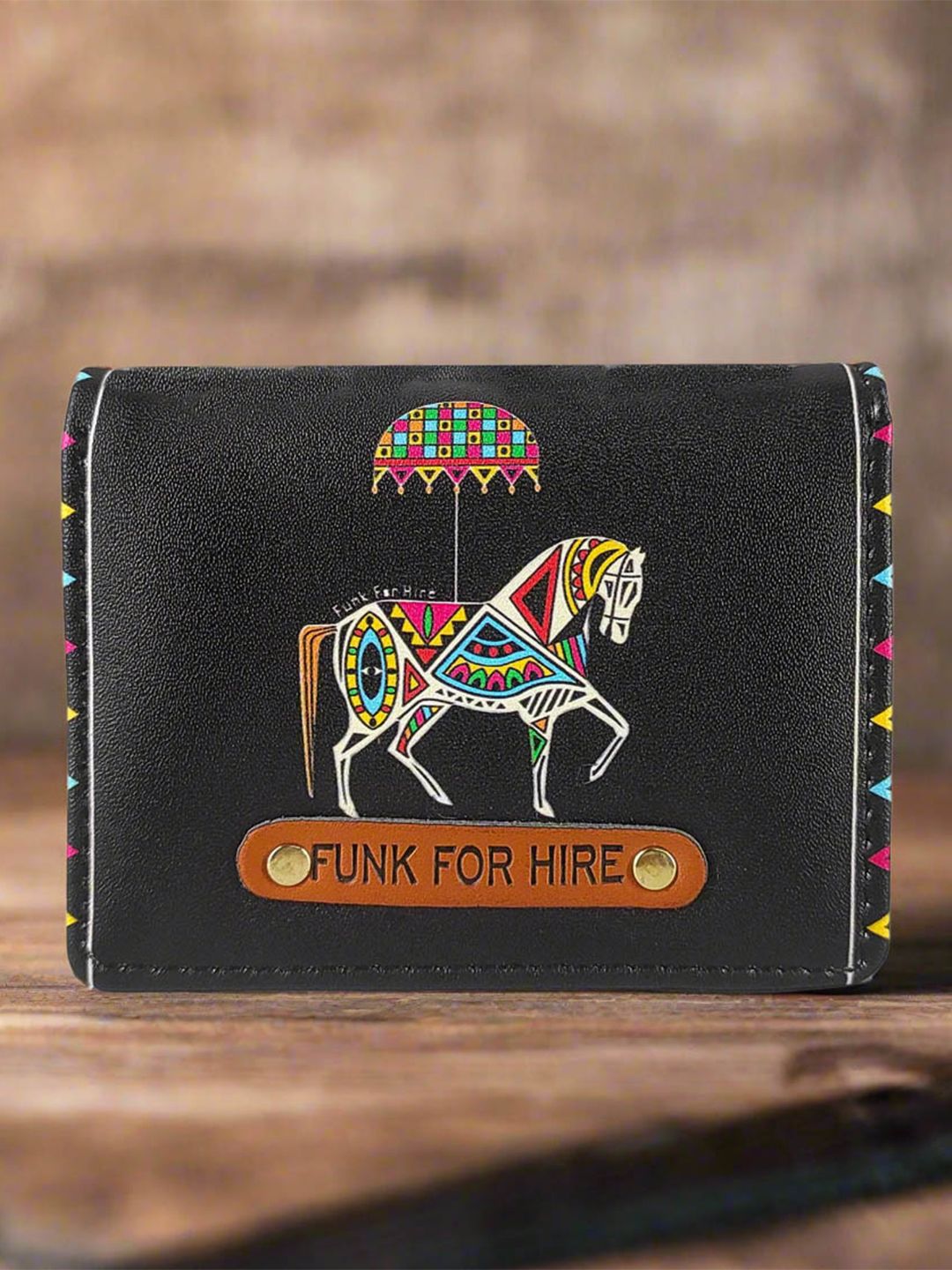Funk For Hire Funk For Hire Unisex Printed PU Two Fold Wallet